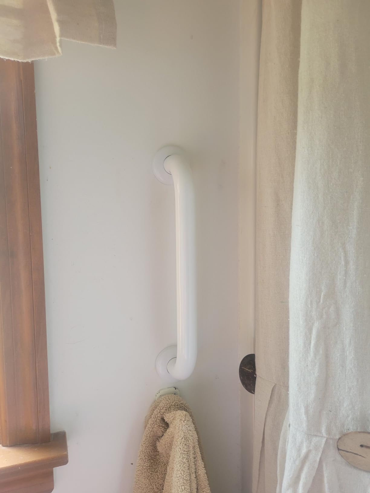 2 Pack Shower Grab Bar, Stainless Steel Bathroom Grab Bar, Shower Handle Bath Handle, Safety Bars for Shower Chair Bench, Grab Bars Senior, Elderly, Handicap(12 Inch) Customer Review 2 Pack Shower Grab Bar, Stainless Steel Bathroom Grab Bar, Shower Handle Bath Handle, Safety Bars for Shower Chair Bench, Grab Bars Senior, Elderly, Handicap(12 Inch) - Customer Photo 1