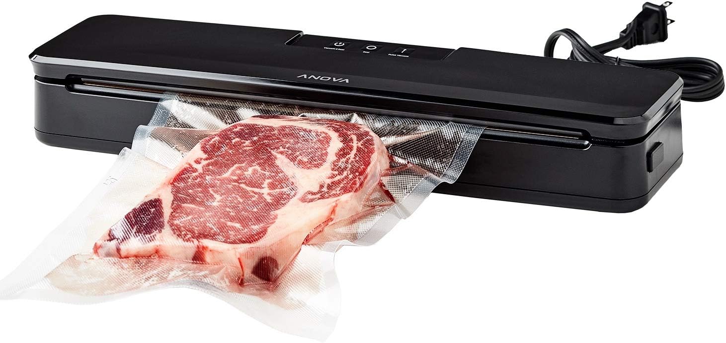 Anova Culinary Vacuum Sealer, Slim & Compact, Includes 10 Pre-Cut Bags (BPA-Free), Wet & Dry Dual Food Vacuum Sealer Machine for Sous Vide and Long-Term Storage, 2-Year Warranty Customer Review Anova Culinary Vacuum Sealer, Slim & Compact, Includes 10 Pre-Cut Bags (BPA-Free), Wet & Dry Dual Food Vacuum Sealer Machine for Sous Vide and Long-Term Storage, 2-Year Warranty - Customer Photo 1
