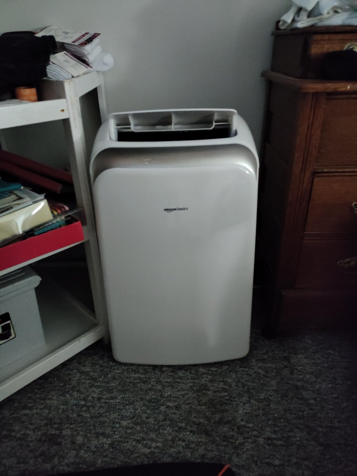 Amazon Basics 3-In-1 Portable Air Conditioner, 10000 BTU (ASHRAE), Cools Up to 450 Sqf, Portable AC with Cool/Dry (Dehumidifier)/Fan-Only Functions, Auto Mode, Sleep Mode, Timer, White - Customer Photo 1