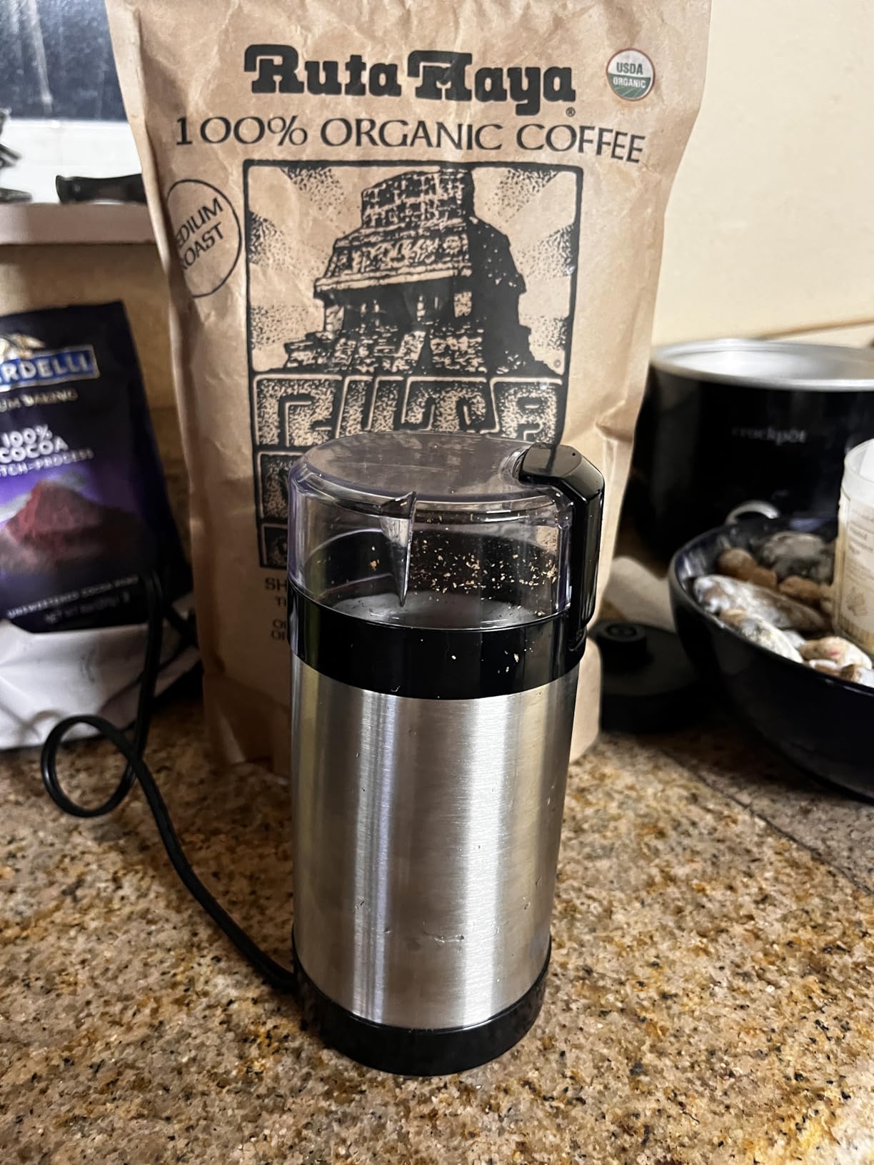 BLACK+DECKER One Touch Coffee Grinder, 2/3 Cup Coffee Bean Capacity, Spice Grinder Customer Review BLACK+DECKER One Touch Coffee Grinder, 2/3 Cup Coffee Bean Capacity, Spice Grinder - Customer Photo 1