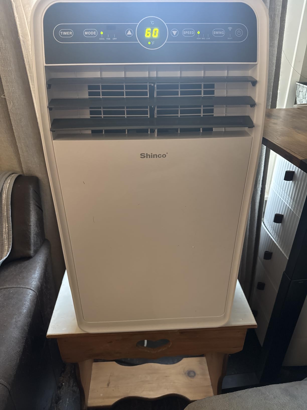 Shinco 12,000 BTU Portable Air Conditioner, Portable AC Unit with Built-in Cool, Dehumidifier&Fan Modes for Room up to 400 sq.ft, with Remote Control, 24 Hour Timer, Installation Kit Customer Review Shinco 12,000 BTU Portable Air Conditioner, Portable AC Unit with Built-in Cool, Dehumidifier&Fan Modes for Room up to 400 sq.ft, with Remote Control, 24 Hour Timer, Installation Kit - Customer Photo 2