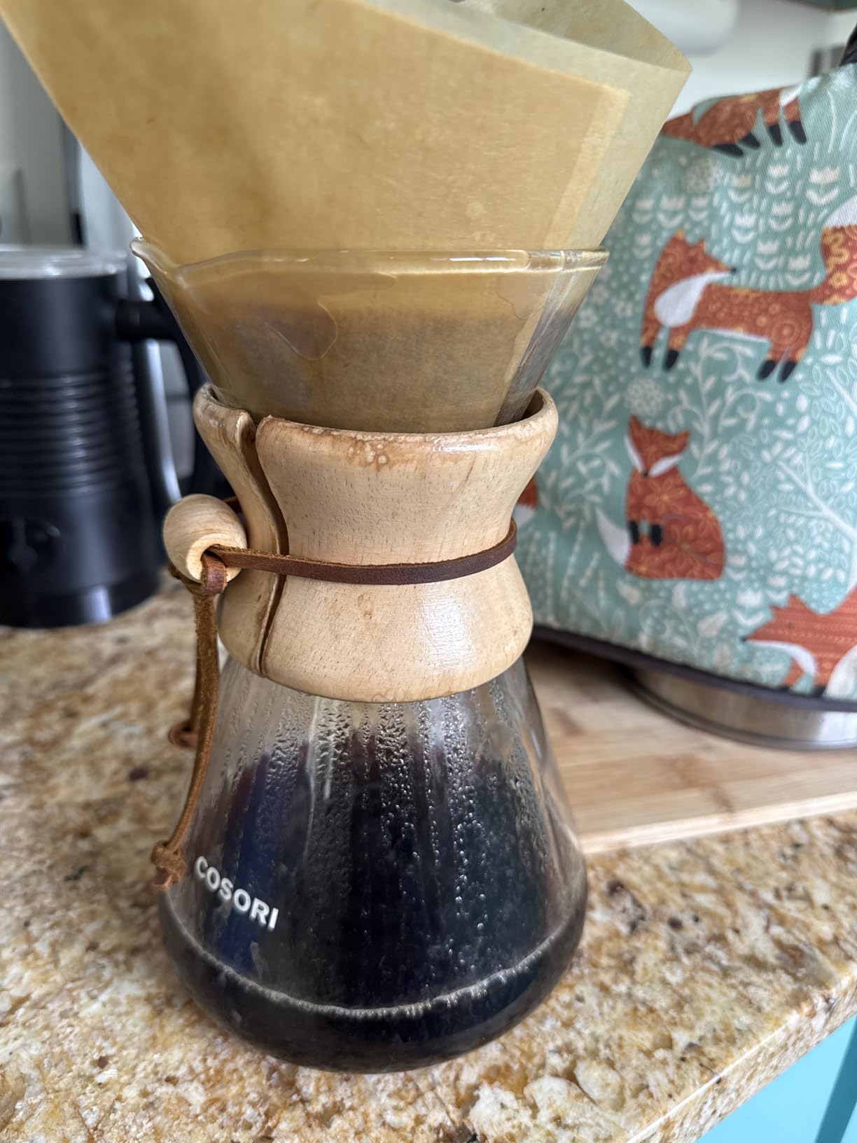 COSORI Pour Over Coffee Maker with Double Layer Stainless Steel Filter, 8-Cup, 34oz Customer Review COSORI Pour Over Coffee Maker with Double Layer Stainless Steel Filter, 8-Cup, 34oz - Customer Photo 2