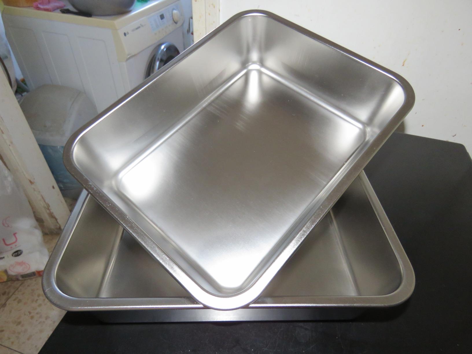 E-far Lasagna Pan Set of 2, Deep Stainless Steel Baking Pans, 12.75 x10 x3.2 Inches Rectangular Metal Roasting Baking Dish Bakeware for Oven, Non-Toxic & Heavy Duty, Dishwasher Safe Customer Review E-far Lasagna Pan Set of 2, Deep Stainless Steel Baking Pans, 12.75 x10 x3.2 Inches Rectangular Metal Roasting Baking Dish Bakeware for Oven, Non-Toxic & Heavy Duty, Dishwasher Safe - Customer Photo 1