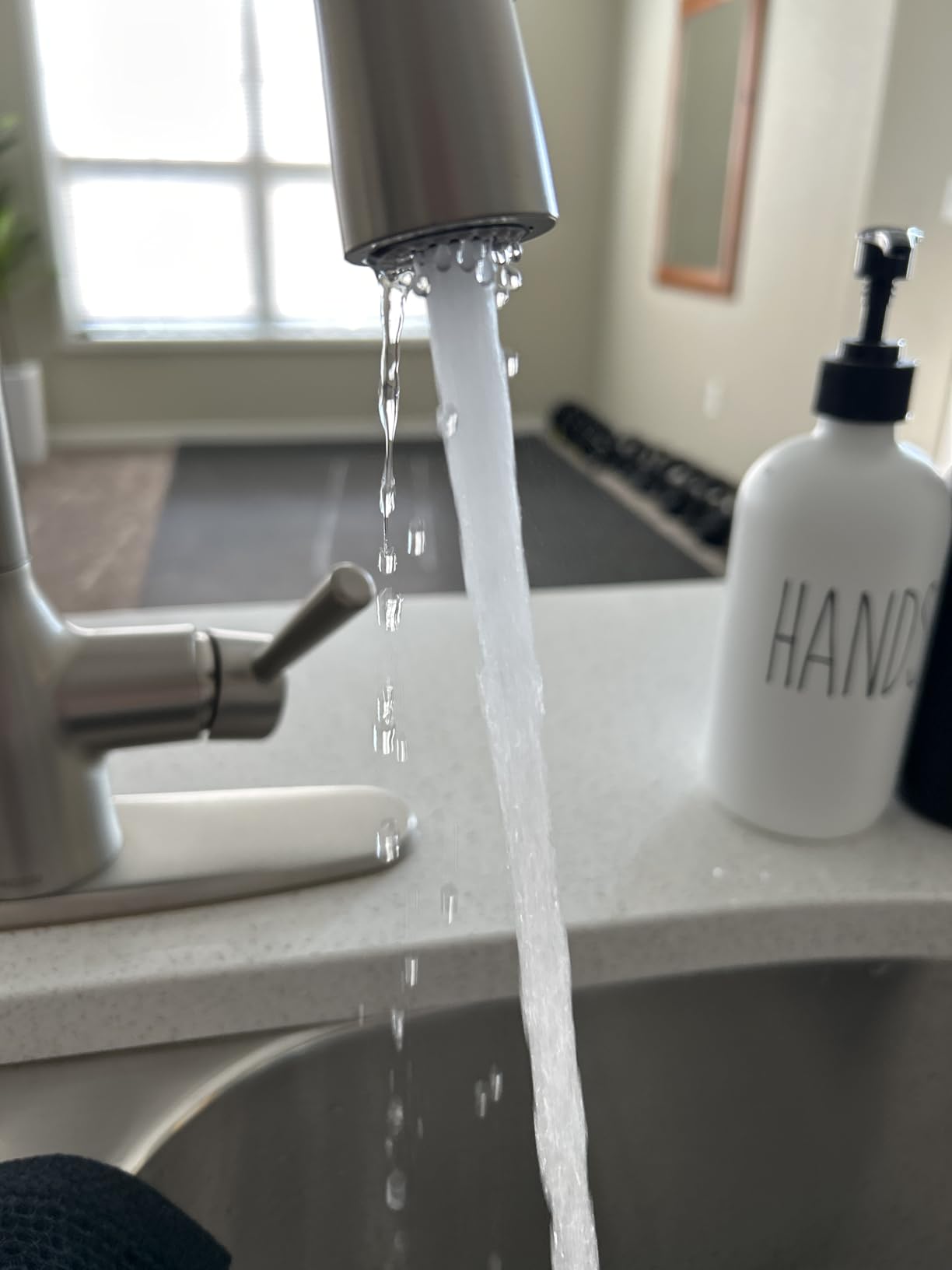 Moen Adler Spot Resist Stainless One-Handle High Arc Pulldown Kitchen Faucet with Power Clean, 87233SRS Customer Review Moen Adler Spot Resist Stainless One-Handle High Arc Pulldown Kitchen Faucet with Power Clean, 87233SRS - Customer Photo 1