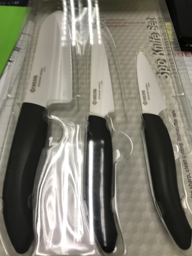 Kyocera Revolution 3pc ceramic knife set, 6