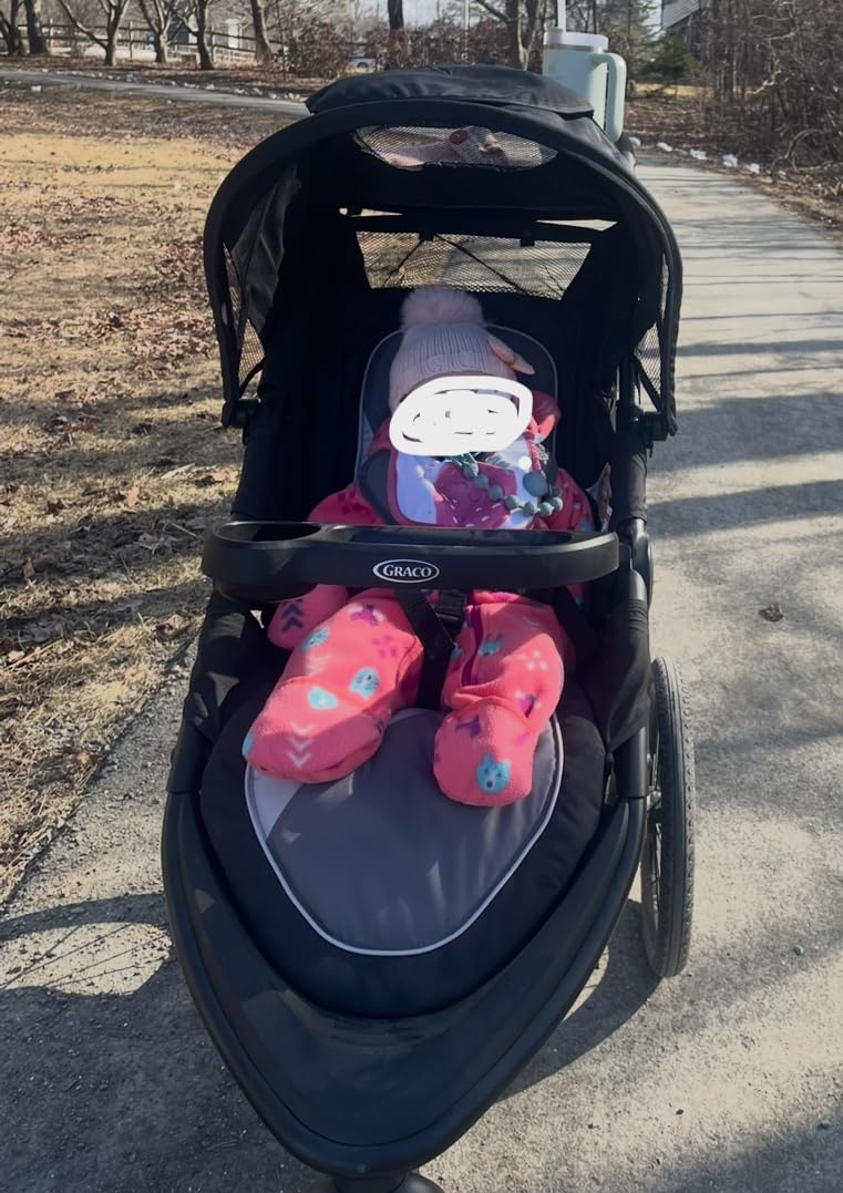 Graco FastAction Jogger LX Stroller - Drive, Convenient One-Hand Fold, ICS Compatible, Ideal for Parents on the Go Customer Review Graco FastAction Jogger LX Stroller - Drive, Convenient One-Hand Fold, ICS Compatible, Ideal for Parents on the Go - Customer Photo 1