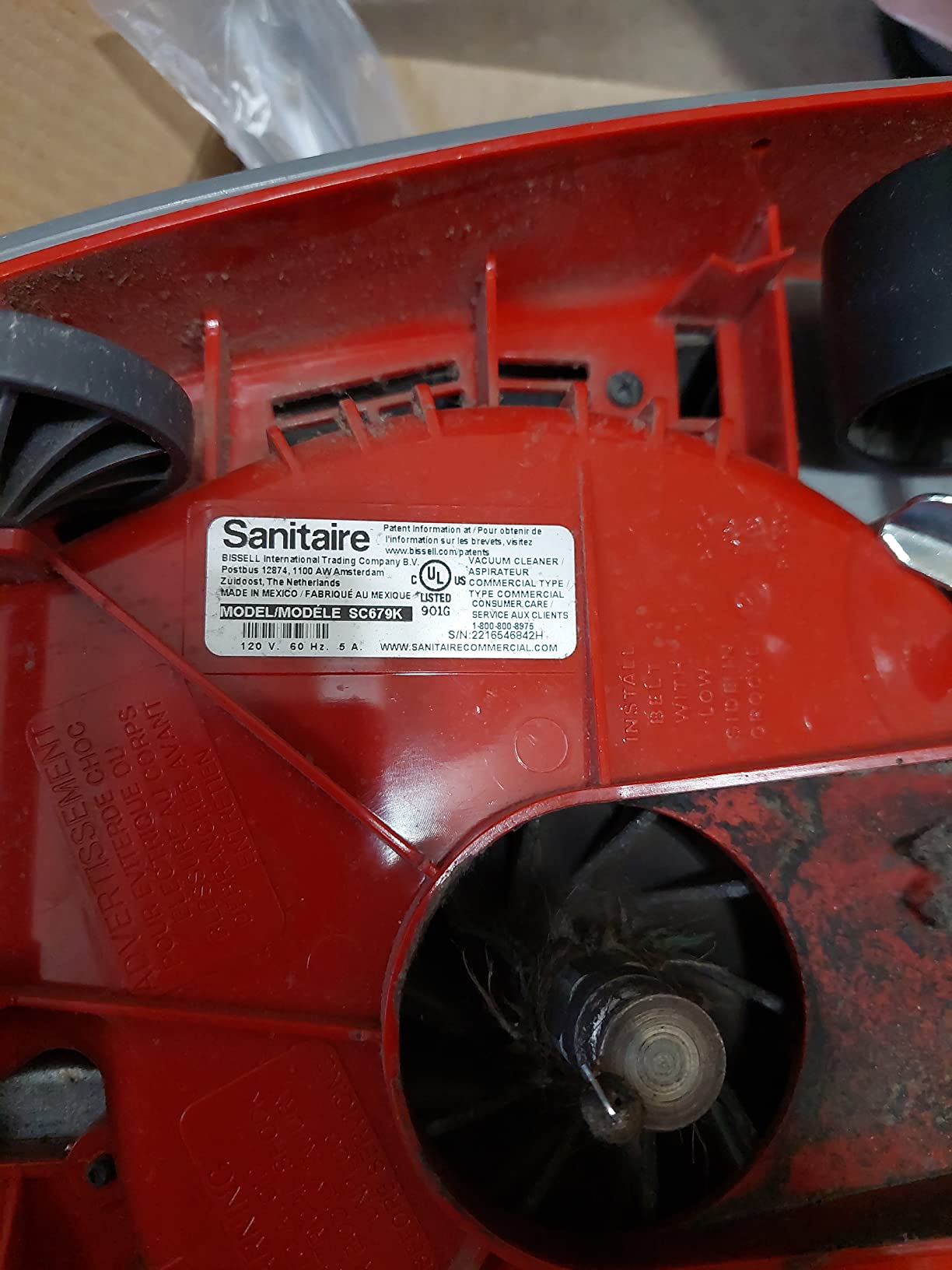 Sanitaire TRADITION Upright Commercial Bagged Vacuum, SC684G Red Customer Review Sanitaire TRADITION Upright Commercial Bagged Vacuum, SC684G Red - Customer Photo 2