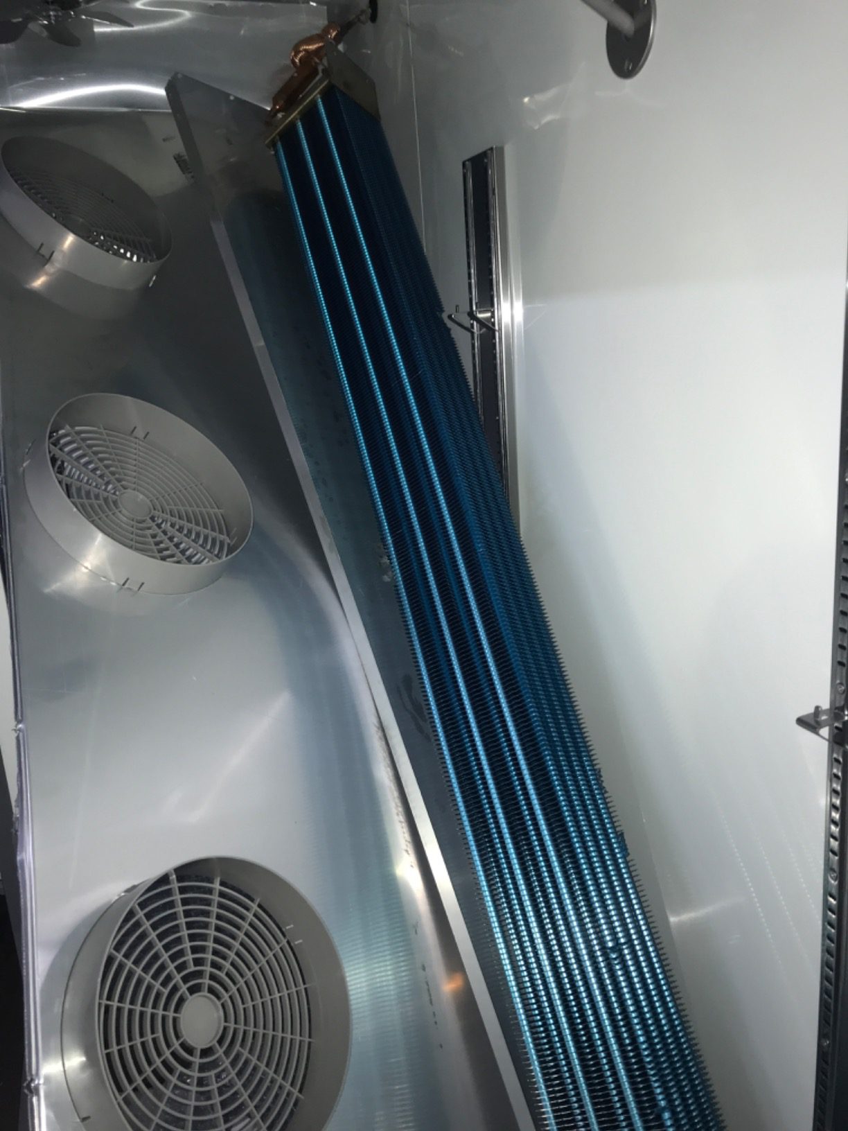 Commercial Reach-In Refrigerator, 2 Glass Door Commercial Refrigerator, Stainless Steel, White Interior; 47 Cubic Ft, 54 Commercial Reach-In Refrigerator, 2 Glass Door Commercial Refrigerator, Stainless Steel, White Interior; 47 Cubic Ft, 54