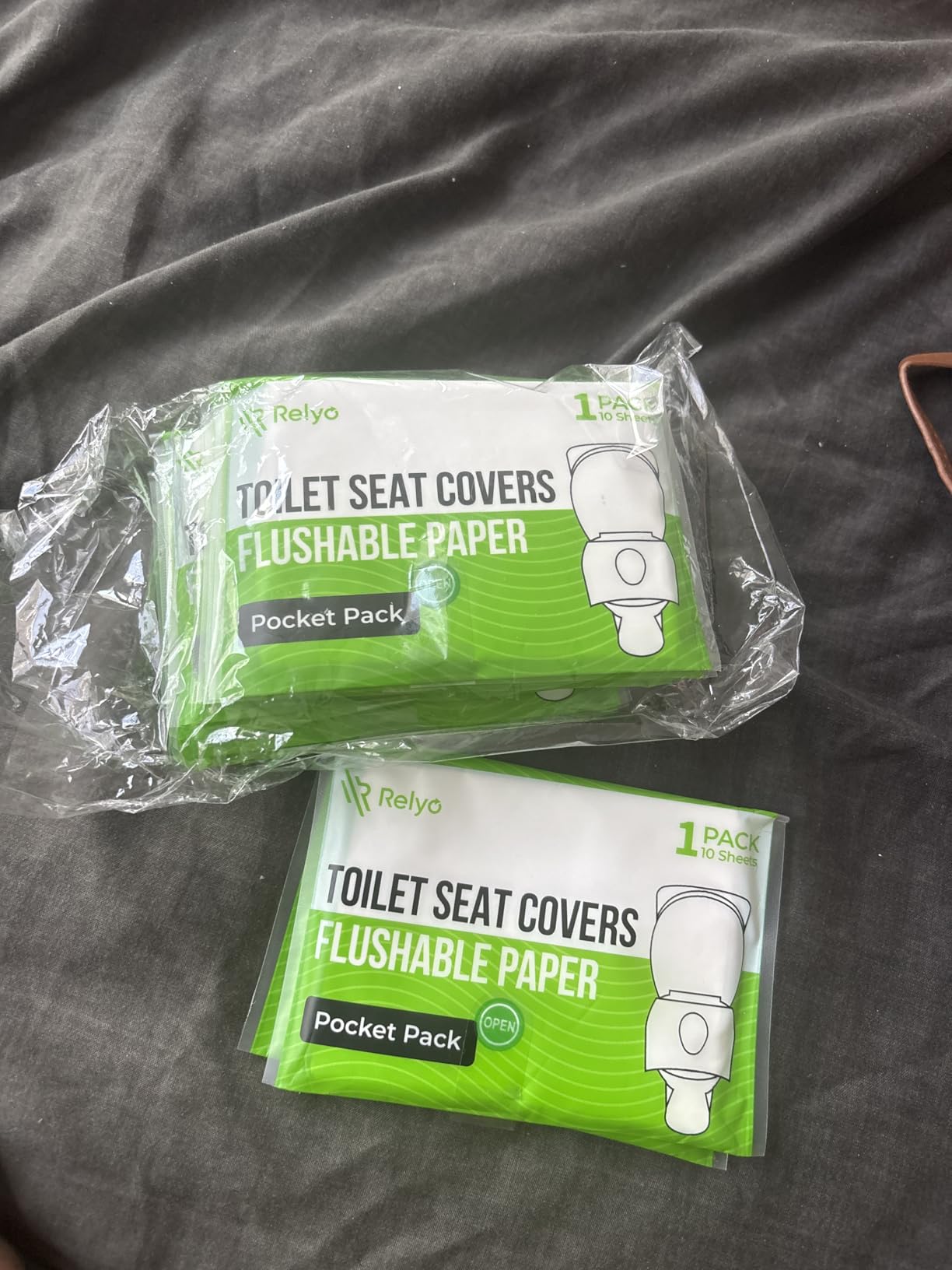 Toilet Seat Cover Paper Flushable (50 Pack) - XL for Adults and Kids Potty Training, 100% Biodegradable Travel Supplies Essentials for Public Restrooms, Airplane, Camping, Festivals - Customer Photo 2