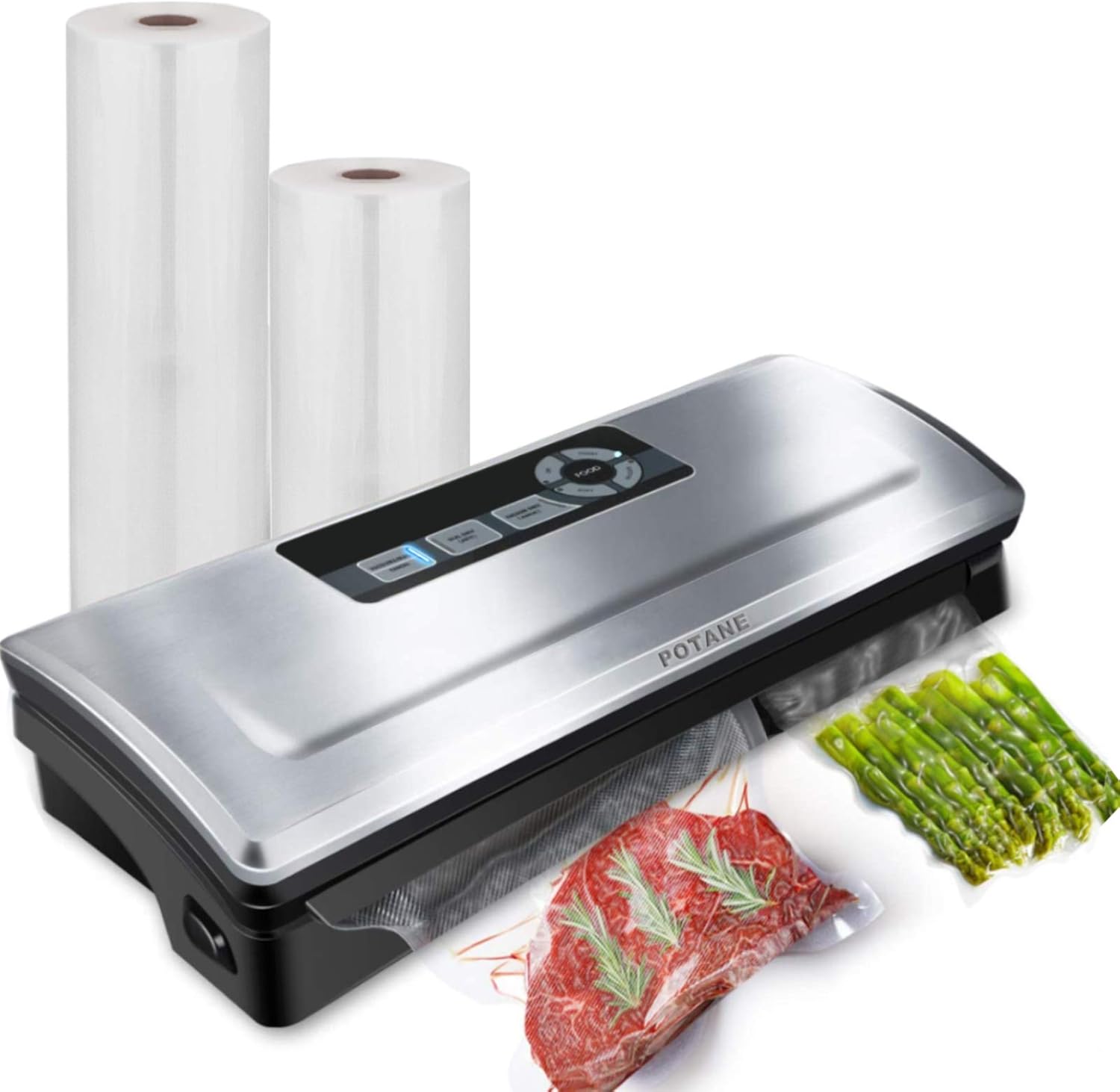 Precision Vacuum Sealer Machine, Powerful Pro Vacuum Food Sealer, 8-in-1 Easy Presets, 4 Food Modes, Dry&Moist&Soft&Delicate with Starter Kit, Compact Design(Silver) Customer Review Precision Vacuum Sealer Machine, Powerful Pro Vacuum Food Sealer, 8-in-1 Easy Presets, 4 Food Modes, Dry&Moist&Soft&Delicate with Starter Kit, Compact Design(Silver) - Customer Photo 1