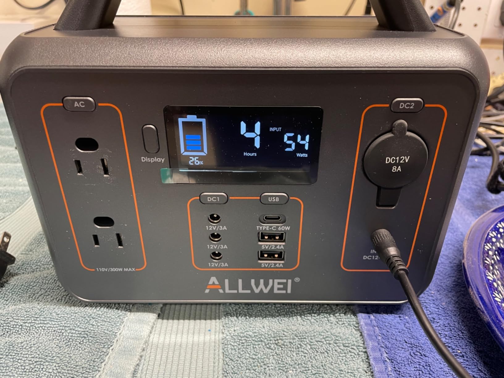 ALLWEI Portable Power Station 300W, 280Wh Solar Generator with 110V Pure Sine Wave AC Outlet, Backup Lithium Battery Generator for CPAP Outdoor RV Camping Emergency Home Use Customer Review ALLWEI Portable Power Station 300W, 280Wh Solar Generator with 110V Pure Sine Wave AC Outlet, Backup Lithium Battery Generator for CPAP Outdoor RV Camping Emergency Home Use - Customer Photo 2