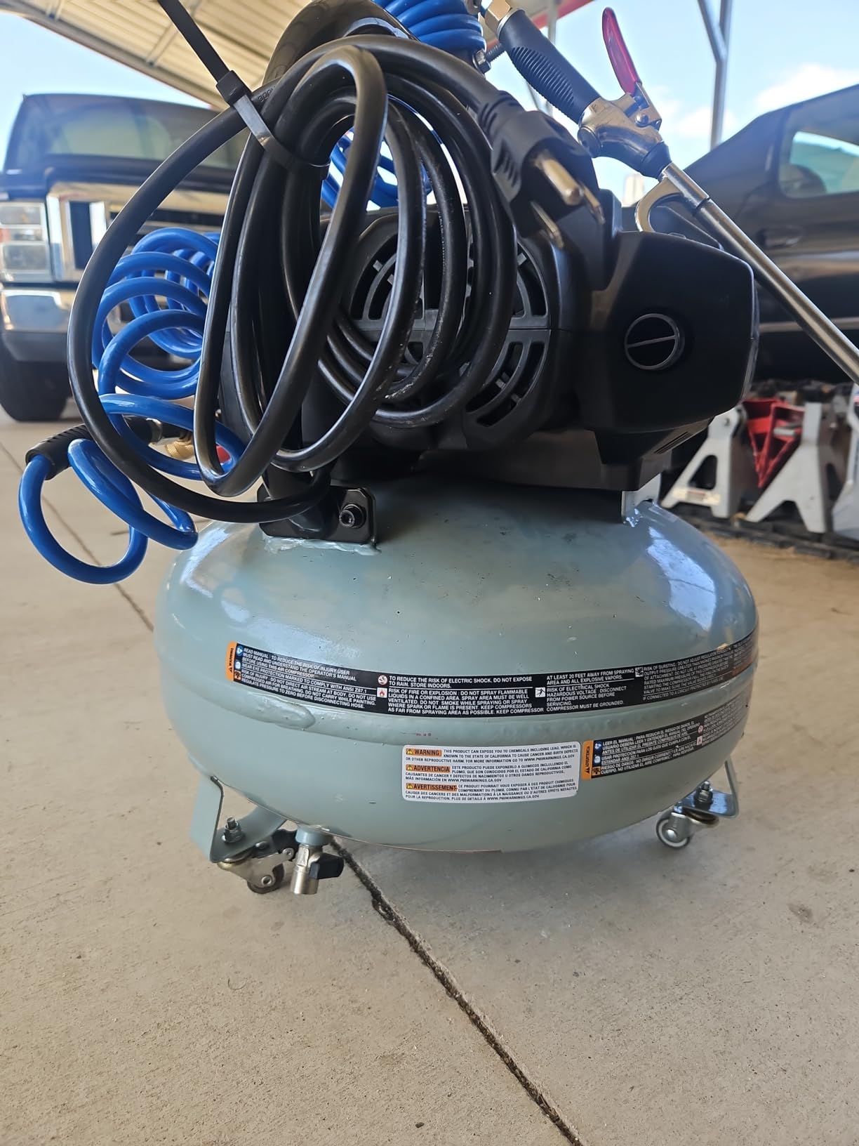 Metabo HPT Air Compressor, THE TANK, Portable Pancake Air Compressor 200 PSI, 6 Gallon Tank, Versatile for Use with Framing, Siding, Finish, Brad or Roofing Nailers, EC914S Customer Review Metabo HPT Air Compressor, THE TANK, Portable Pancake Air Compressor 200 PSI, 6 Gallon Tank, Versatile for Use with Framing, Siding, Finish, Brad or Roofing Nailers, EC914S - Customer Photo 2