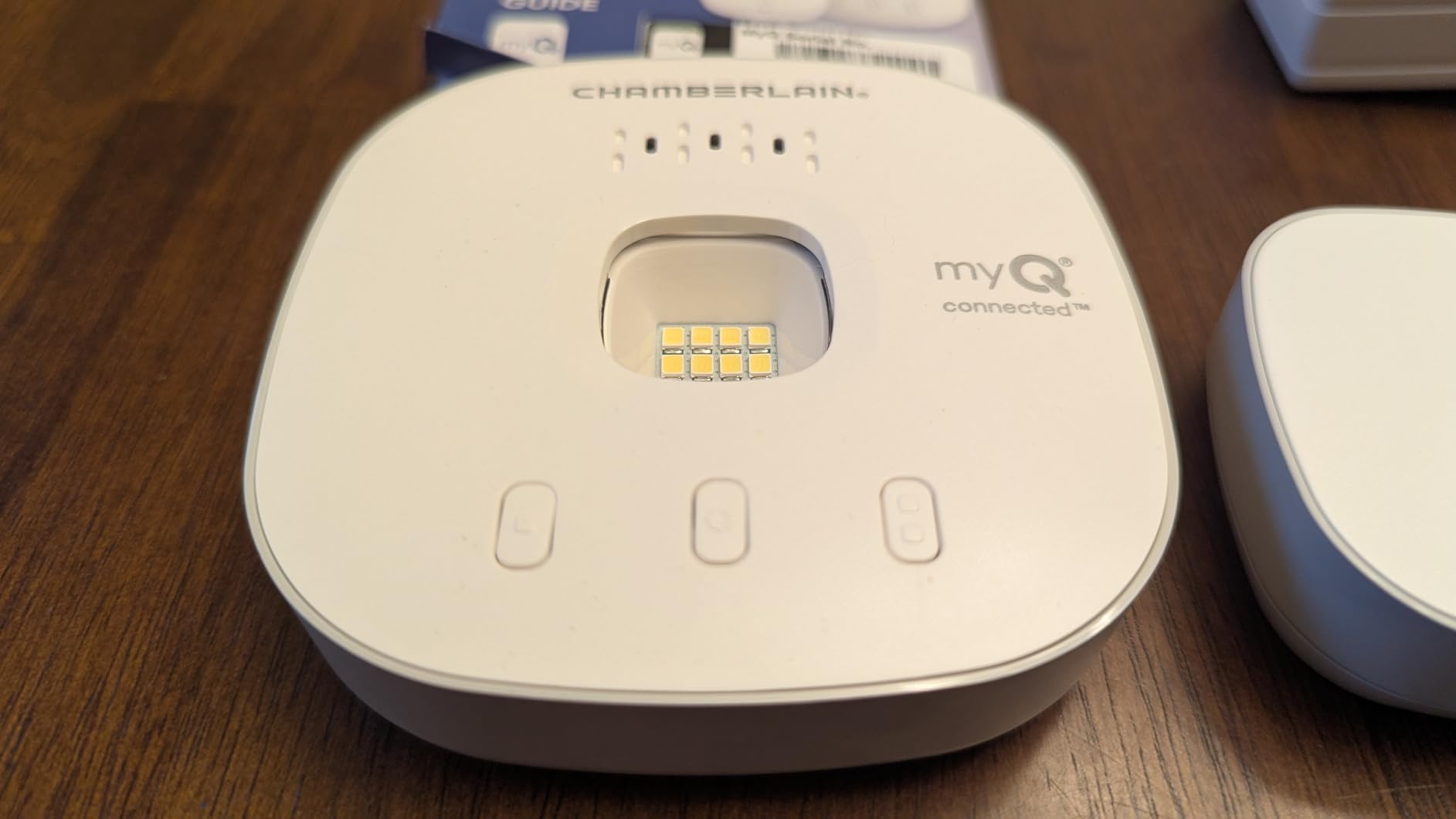 CHAMBERLAIN Smart Garage Control - Wireless Garage Hub and Sensor with Wifi & Bluetooth - Smartphone Controlled, myQ-G0401-ES, White Customer Review CHAMBERLAIN Smart Garage Control - Wireless Garage Hub and Sensor with Wifi & Bluetooth - Smartphone Controlled, myQ-G0401-ES, White - Customer Photo 2
