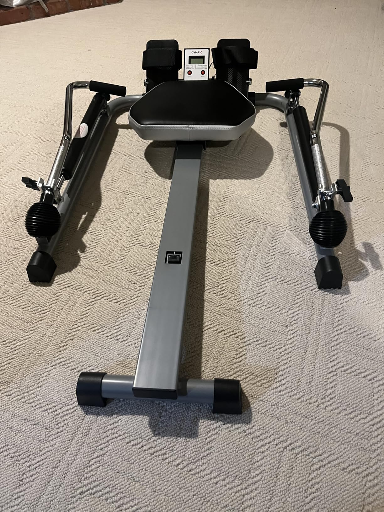 GYMAX Rowing Machine for Home, 265LBS Weight Capacity Hydraulic Rowing Machine with Adjustable Cylinder Resistance up to 110lbs & LCD Monitor, Compact Full Motion Rower for at Home Exercise Customer Review GYMAX Rowing Machine for Home, 265LBS Weight Capacity Hydraulic Rowing Machine with Adjustable Cylinder Resistance up to 110lbs & LCD Monitor, Compact Full Motion Rower for at Home Exercise - Customer Photo 2