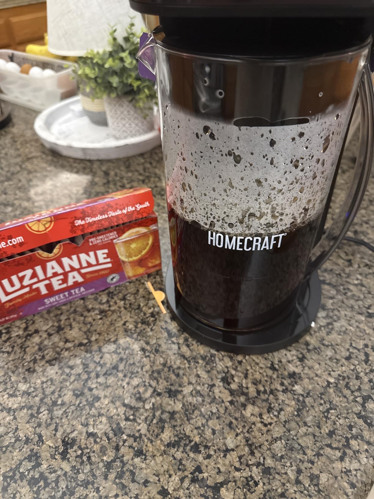 Homecraft 3-Quart Iced Coffee and Tea Maker with Filter Basket, Flavor Enhancer, Adjustable Brew Strength, Black Customer Review Homecraft 3-Quart Iced Coffee and Tea Maker with Filter Basket, Flavor Enhancer, Adjustable Brew Strength, Black - Customer Photo 1
