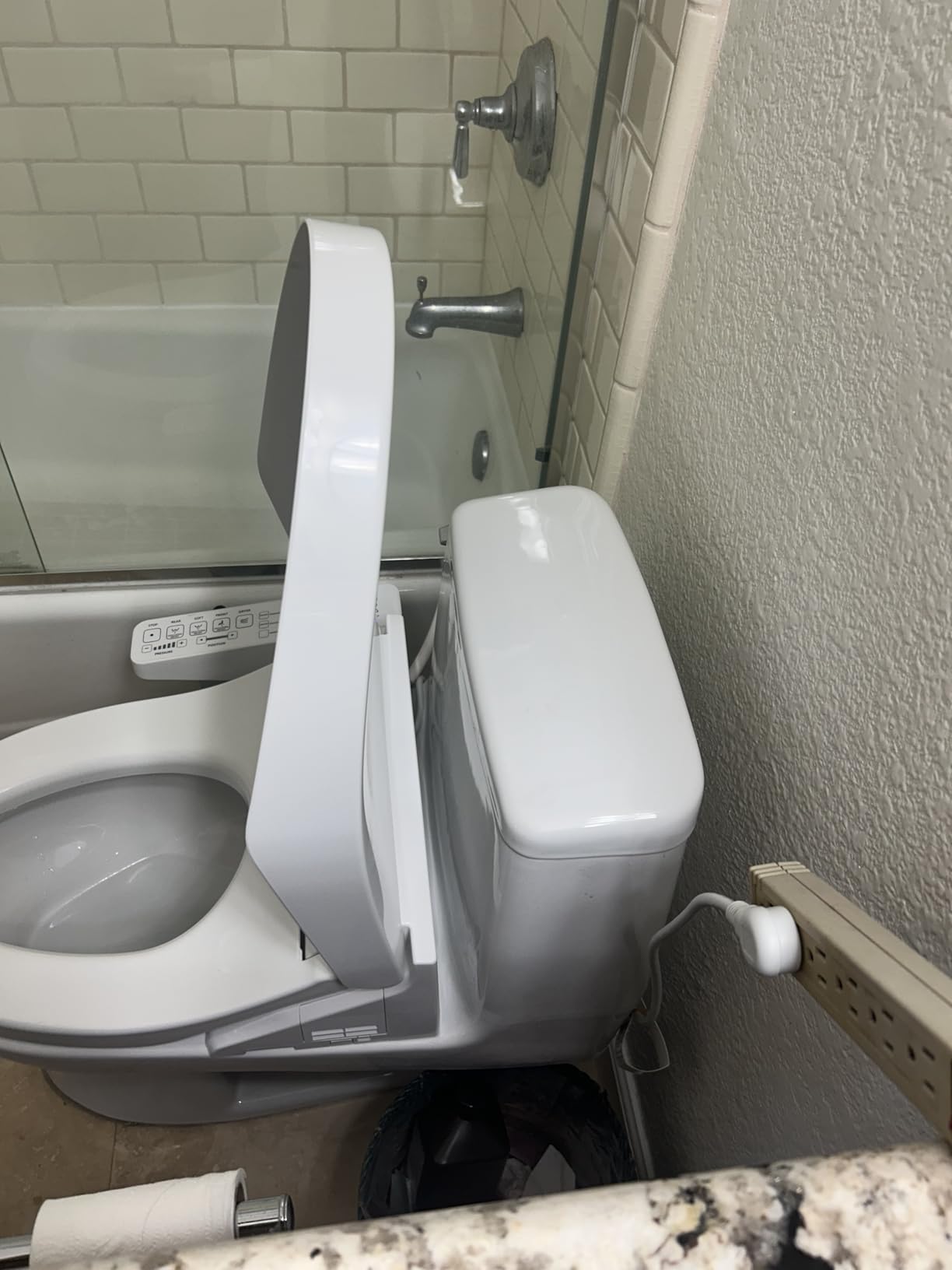 TOTO SW3074#01 WASHLET C2 Electronic Bidet Toilet Seat with PREMIST and EWATER+ Wand Cleaning, Elongated, Cotton White Customer Review Image TOTO SW3074#01 WASHLET C2 Electronic Bidet Toilet Seat with PREMIST and EWATER+ Wand Cleaning, Elongated, Cotton White - Customer Photo 4