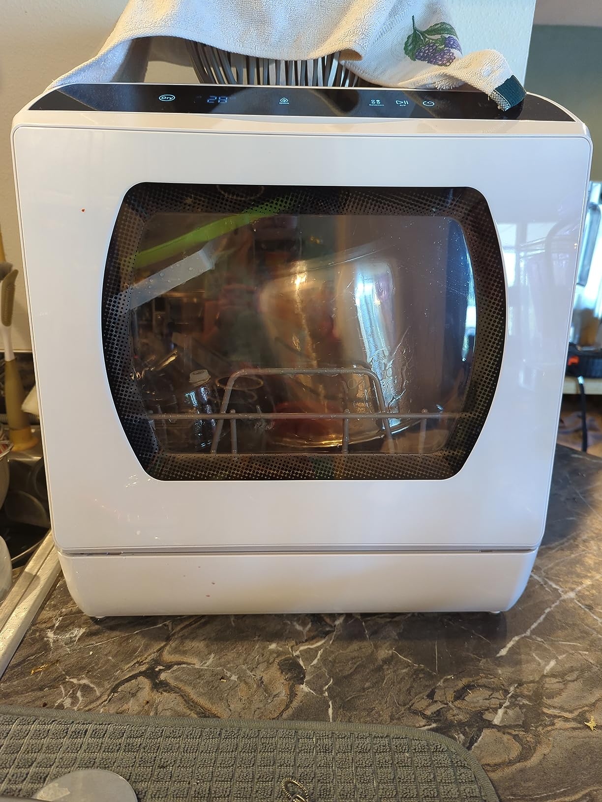 Hermitlux Countertop Dishwasher, 5 Washing Programs Portable Dishwasher With 5-Liter Built-in Water Tank For Glass Door Customer Review Hermitlux Countertop Dishwasher, 5 Washing Programs Portable Dishwasher With 5-Liter Built-in Water Tank For Glass Door - Customer Photo 2