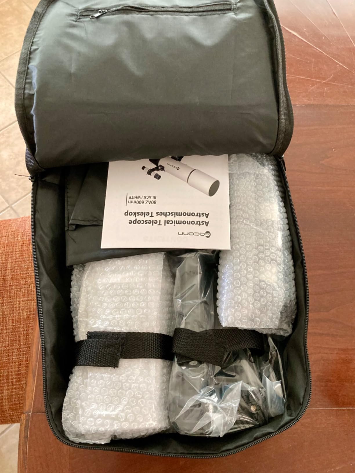Telescopes for Adults Astronomy, 80mm Aperture 600mm Refractor Telescope for Kids & Beginners, Compact and Portable Travel Telescopio with Backpack Customer Review Telescopes for Adults Astronomy, 80mm Aperture 600mm Refractor Telescope for Kids & Beginners, Compact and Portable Travel Telescopio with Backpack - Customer Photo 2
