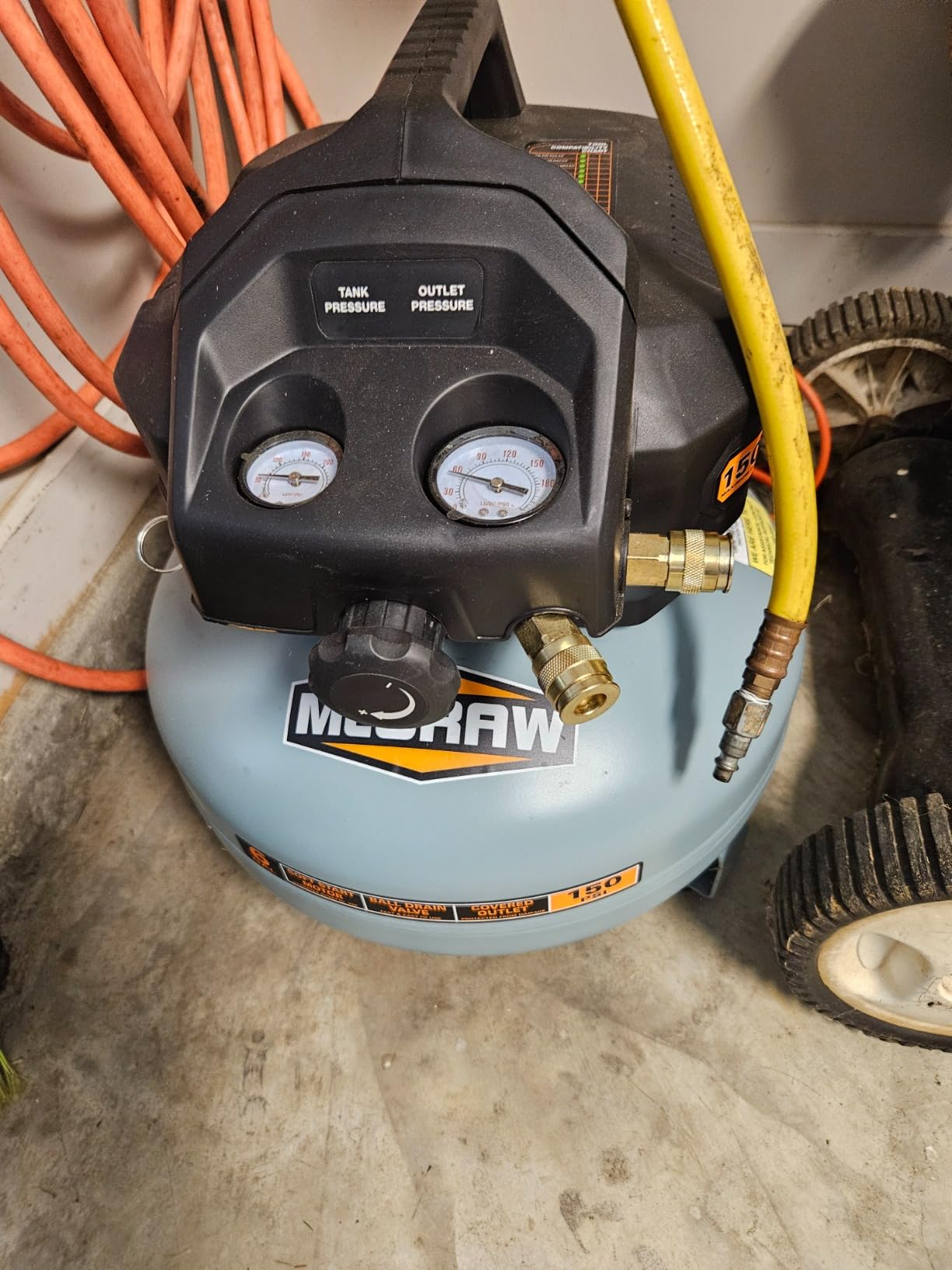3 Gallon 1/3 HP 110 PSI Oil-Free Pancake Air Compressor - Customer Photo 1
