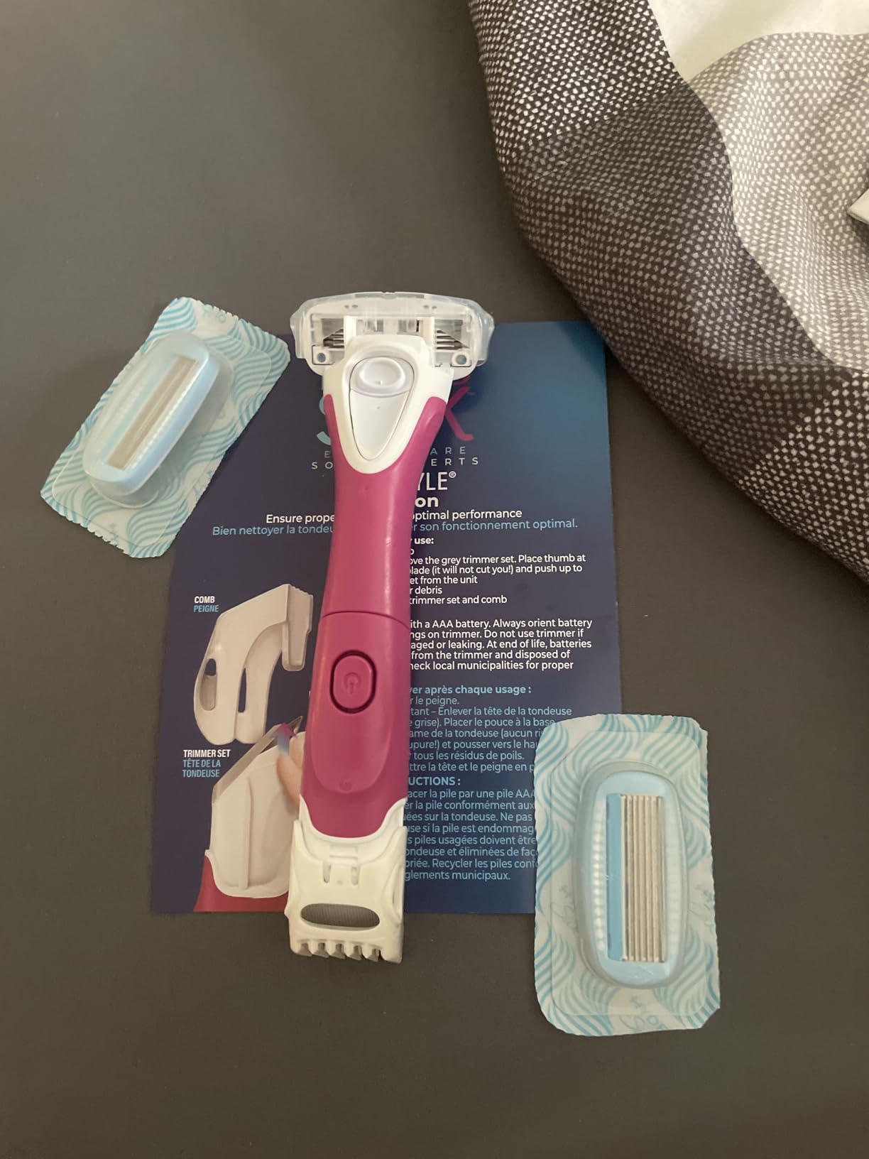 Schick Hydro Silk TrimStyle Razor with Bikini Trimmer for Women | 2-in-1 Bikini Razor for Women and Womens Trimmer for Pubic Hair, Includes 1 Waterproof Handle, 3 Refills & 1 AAA Battery Customer Review Schick Hydro Silk TrimStyle Razor with Bikini Trimmer for Women | 2-in-1 Bikini Razor for Women and Womens Trimmer for Pubic Hair, Includes 1 Waterproof Handle, 3 Refills & 1 AAA Battery - Customer Photo 1