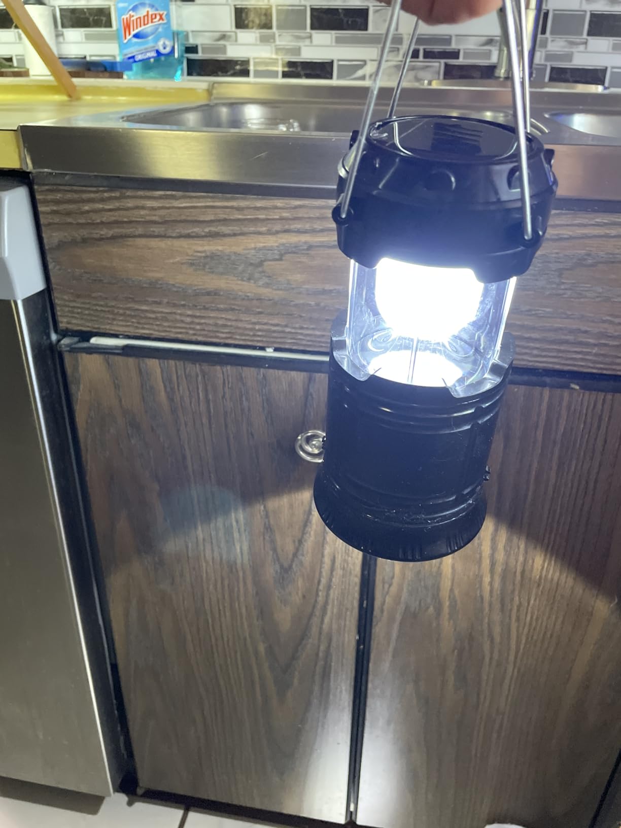 Collapsible Portable LED Camping Lantern XTAUTO Lightweight Waterproof Solar USB Rechargeable LED Flashlight Survival Kits for Indoor Outdoor Home Emergency Light Power Outages Hiking Hurricane 4-Pack Customer Review Collapsible Portable LED Camping Lantern XTAUTO Lightweight Waterproof Solar USB Rechargeable LED Flashlight Survival Kits for Indoor Outdoor Home Emergency Light Power Outages Hiking Hurricane 4-Pack - Customer Photo 1