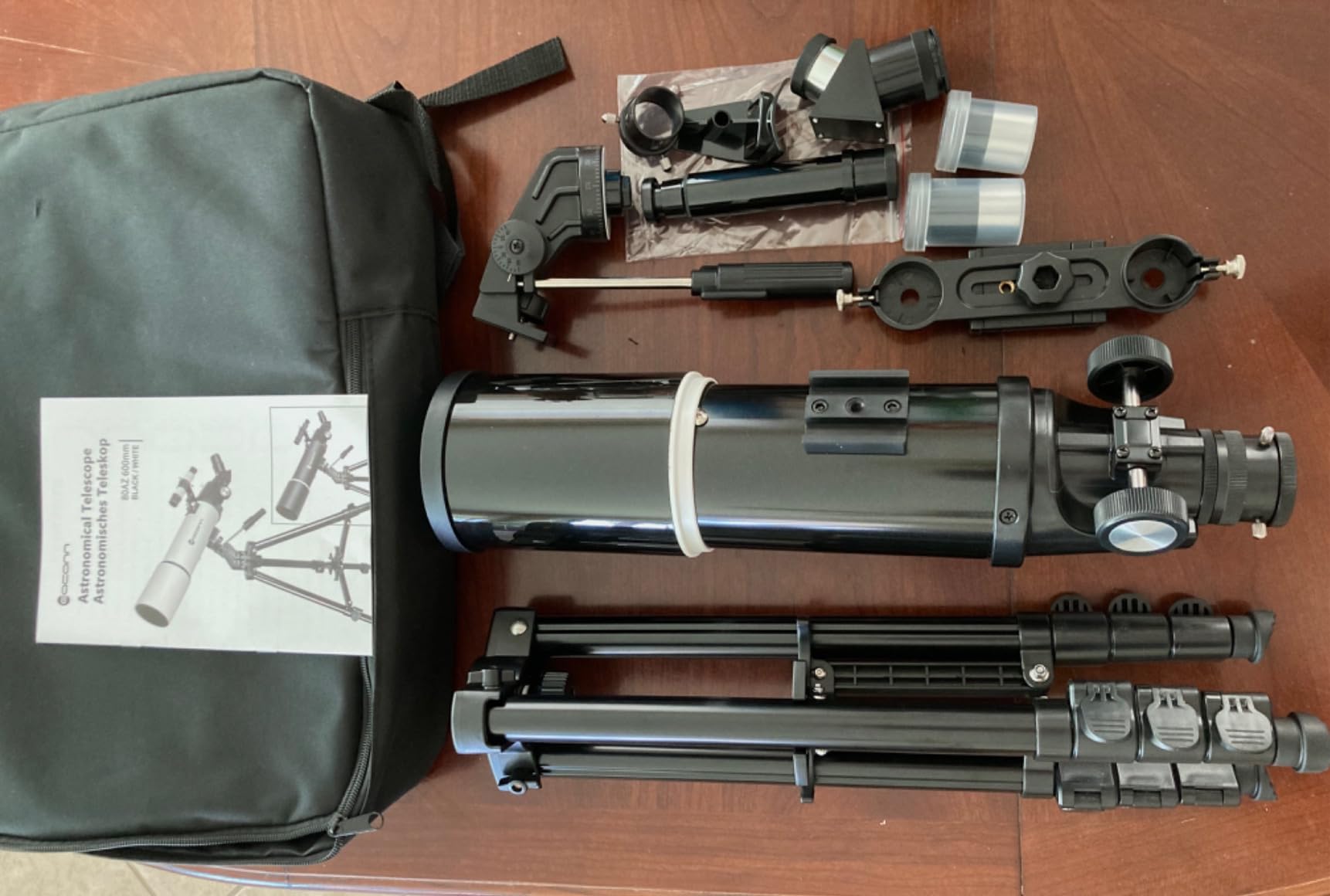 Telescopes for Adults Astronomy, 80mm Aperture 600mm Refractor Telescope for Kids & Beginners, Compact and Portable Travel Telescopio with Backpack Customer Review Telescopes for Adults Astronomy, 80mm Aperture 600mm Refractor Telescope for Kids & Beginners, Compact and Portable Travel Telescopio with Backpack - Customer Photo 1