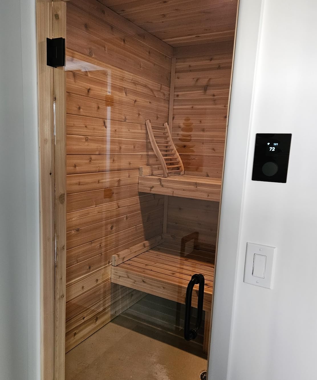 HUUM Hive 12 kW Sauna Heater with WiFi UKU Control (Wood), 550 Pounds of Rounded Olivine Stones Included (for saunas Between 430-880 cu ft.) Customer Review HUUM Hive 12 kW Sauna Heater with WiFi UKU Control (Wood), 550 Pounds of Rounded Olivine Stones Included (for saunas Between 430-880 cu ft.) - Customer Photo 1