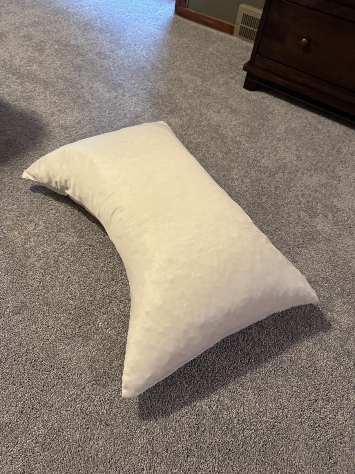 Sidney Sleep Pillow for Side and Back Sleepers - Comfort for Neck and Shoulder Pain - Adjustable Contour Fill - Queen Size - Extra Fill Included (White) Customer Review Sidney Sleep Pillow for Side and Back Sleepers - Comfort for Neck and Shoulder Pain - Adjustable Contour Fill - Queen Size - Extra Fill Included (White) - Customer Photo 1