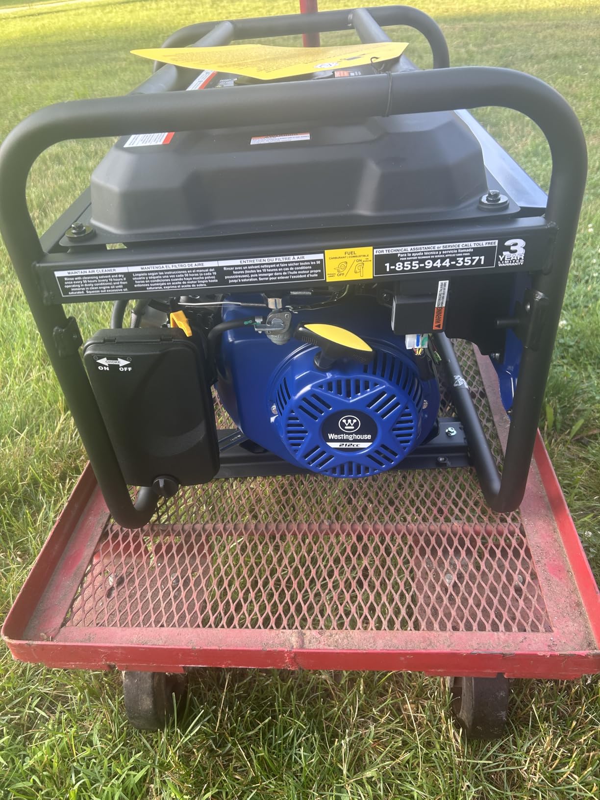 Westinghouse 4650 Peak Watt Portable Generator, RV Ready 30A Outlet, Gas Powered, CO Sensor Customer Review Westinghouse 4650 Peak Watt Portable Generator, RV Ready 30A Outlet, Gas Powered, CO Sensor - Customer Photo 2
