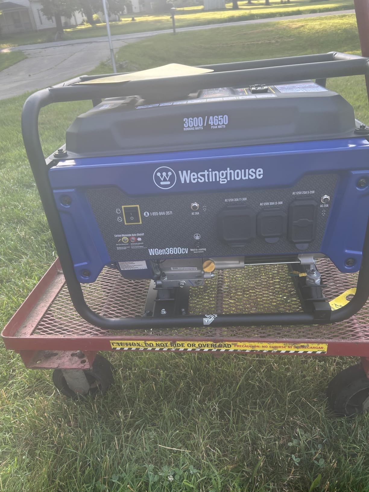 Westinghouse 4650 Peak Watt Portable Generator, RV Ready 30A Outlet, Gas Powered, CO Sensor Customer Review Westinghouse 4650 Peak Watt Portable Generator, RV Ready 30A Outlet, Gas Powered, CO Sensor - Customer Photo 3