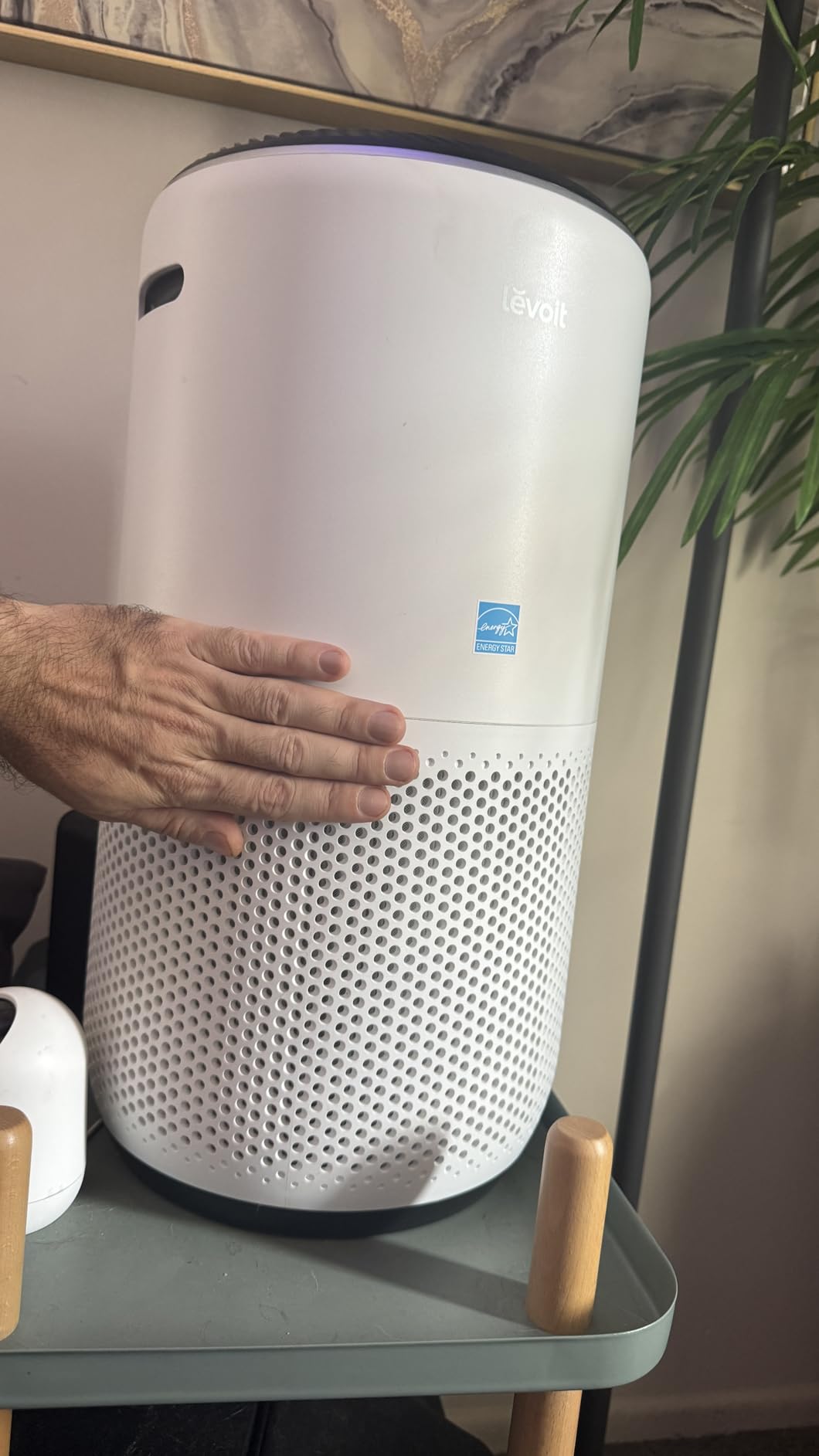 LEVOIT Air Purifiers for Home, Large Room Up to 2933 Ft² With HEPA Sleep Mode, AHAM VERIFIDE, Smart WIFI, PM2.5 Monitor, 3-in-1 Filter For Smoke, Pet Allergies, Dust, Alexa Control, Core 600S-P, White - Customer Photo 2