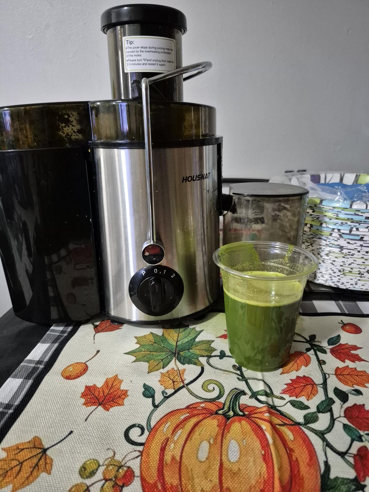 Juicer Machine, HOUSNAT Centrifugal Juicer,Extractor Max Power 800W Juice, 65MM Chute for Whole Fruit and Vegetables, Juice Extractor with 3 Speeds Quick Juicing, Easy to Clean, BPA Free,Silver Customer Review Juicer Machine, HOUSNAT Centrifugal Juicer,Extractor Max Power 800W Juice, 65MM Chute for Whole Fruit and Vegetables, Juice Extractor with 3 Speeds Quick Juicing, Easy to Clean, BPA Free,Silver - Customer Photo 2