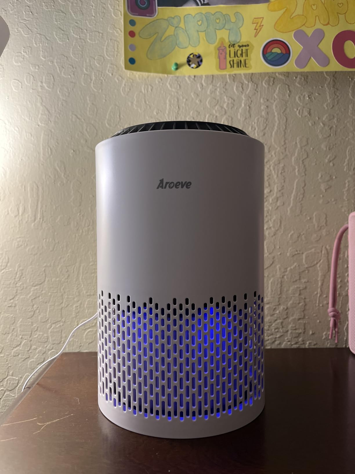 AROEVE Air Purifiers for Bedroom Home, Air Purifier For Smoke Pollen Dander Hair Smell Air Cleaner with Sleep Mode Speed Control For Bedroom Office, MK01- Black Customer Review AROEVE Air Purifiers for Bedroom Home, Air Purifier For Smoke Pollen Dander Hair Smell Air Cleaner with Sleep Mode Speed Control For Bedroom Office, MK01- Black - Customer Photo 1