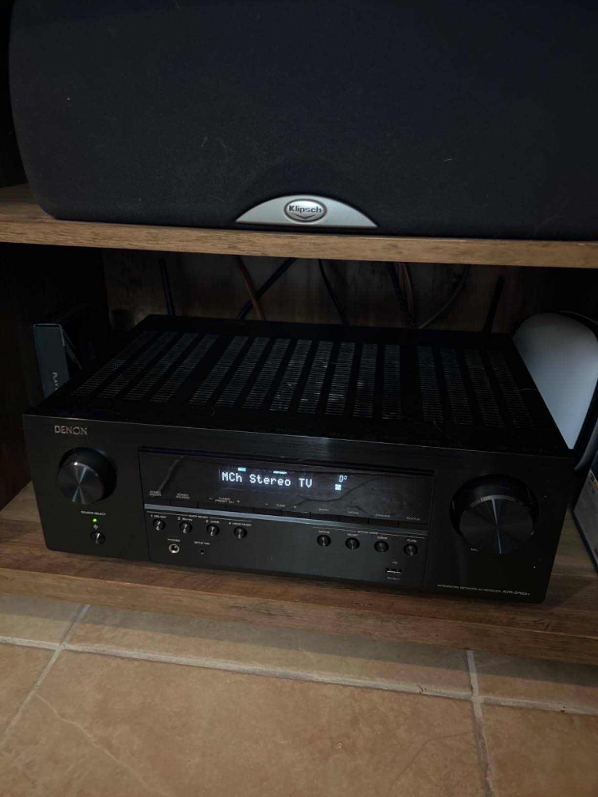 Denon AVR-S760H 7.2 Ch AVR - 75 W/Ch (2021 Model), Advanced 8K Upscaling, Dolby Atmos Height Virtualization, DTS Virtual:X & More, Built-in HEOS, Amazon Alexa Voice Control Customer Review Denon AVR-S760H 7.2 Ch AVR - 75 W/Ch (2021 Model), Advanced 8K Upscaling, Dolby Atmos Height Virtualization, DTS Virtual:X & More, Built-in HEOS, Amazon Alexa Voice Control - Customer Photo 2