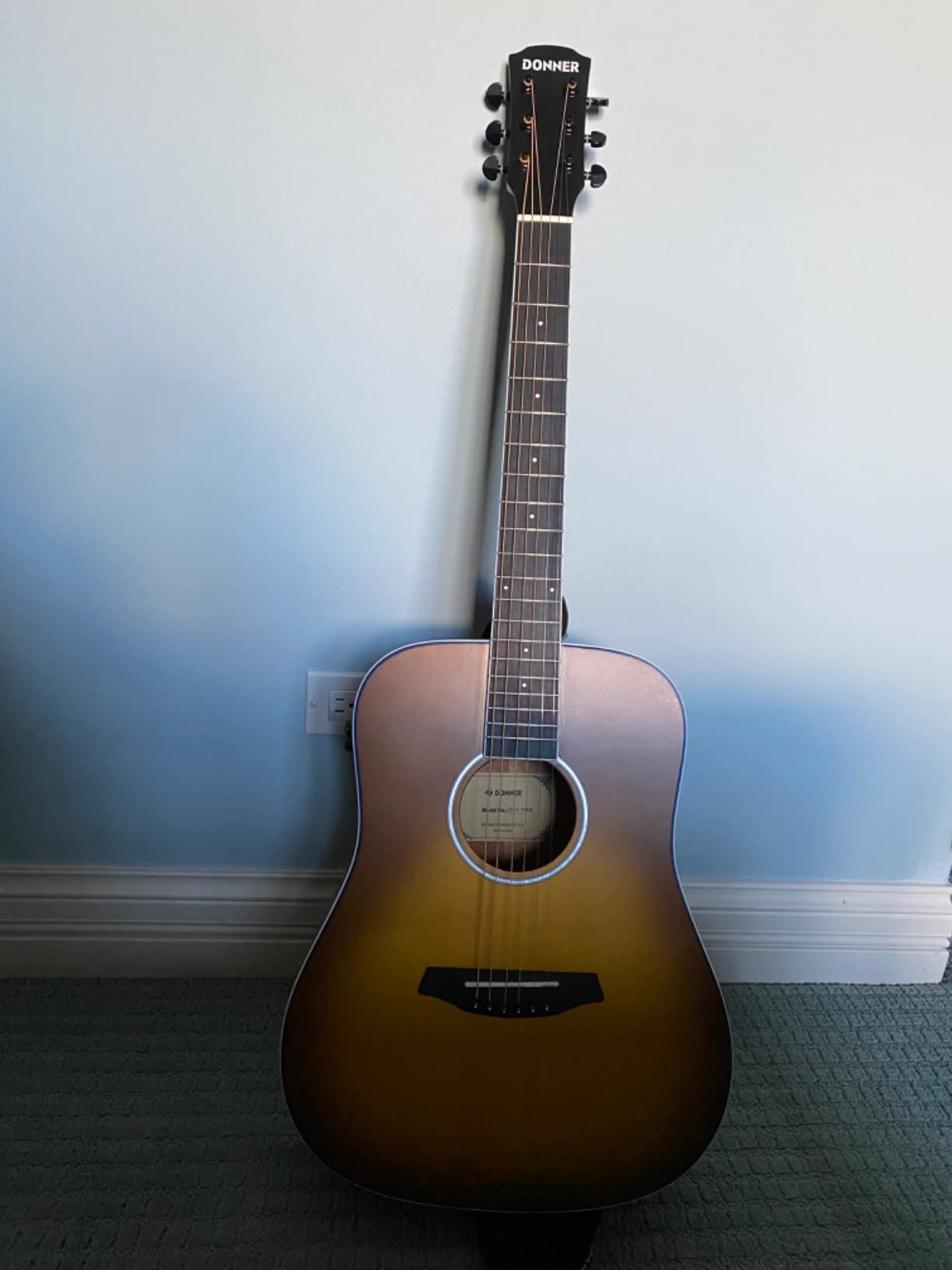 Donner Acoustic Electric Guitar Full Size Kit for Beginner Intermediate with Amplifier Capo Pick Tuner Strings Strap - 41 Inch Customer Review Donner Acoustic Electric Guitar Full Size Kit for Beginner Intermediate with Amplifier Capo Pick Tuner Strings Strap - 41 Inch - Customer Photo 2