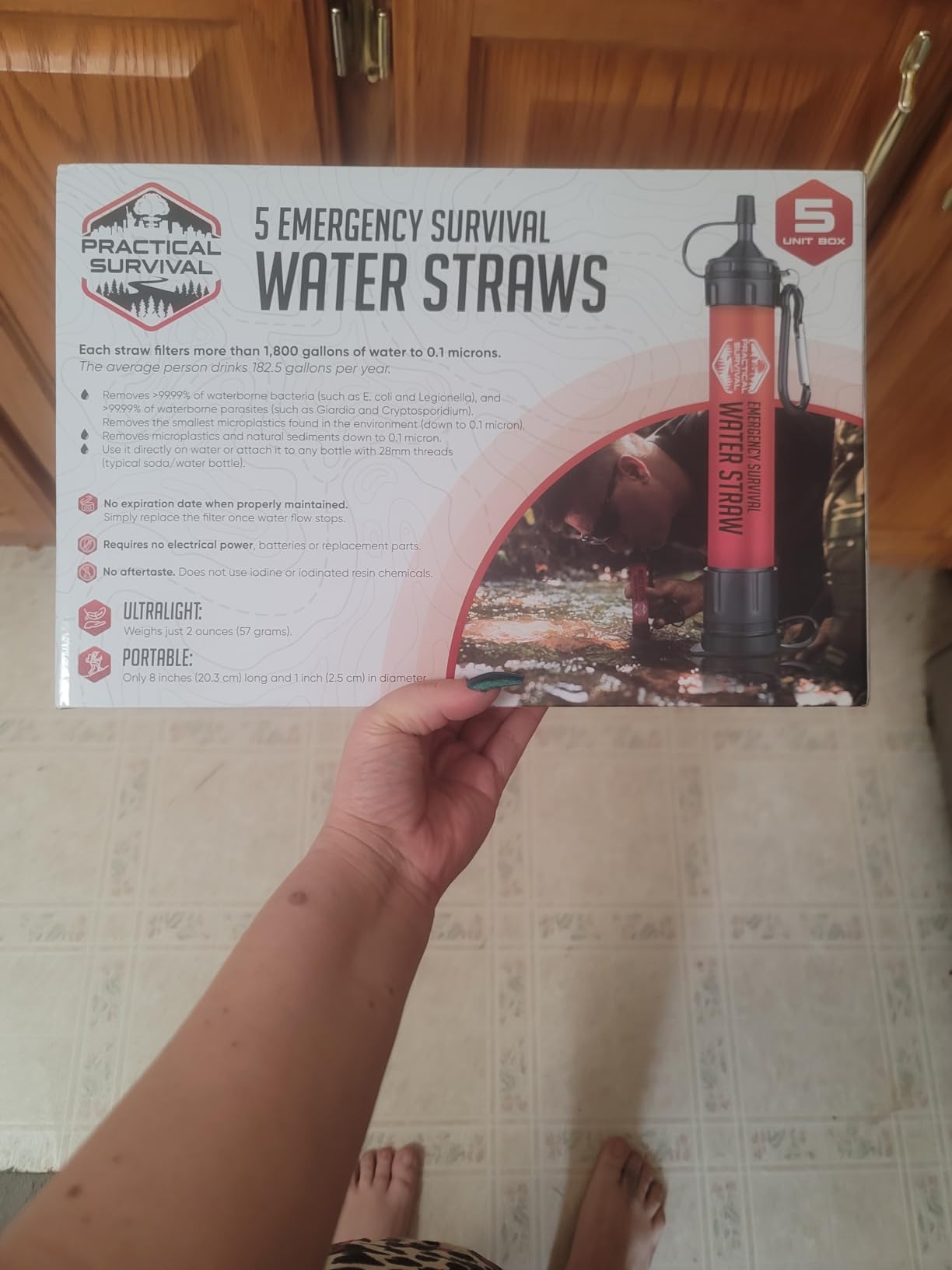 5 High-Capacity Emergency Water Straws – Lightweight, Reusable, 1800-gallon Filters for Camping, Hiking, Travel, Biking, Survival, and Emergencies. No Expiration Date, Perfect for preparedness Customer Review 5 High-Capacity Emergency Water Straws – Lightweight, Reusable, 1800-gallon Filters for Camping, Hiking, Travel, Biking, Survival, and Emergencies. No Expiration Date, Perfect for preparedness - Customer Photo 2