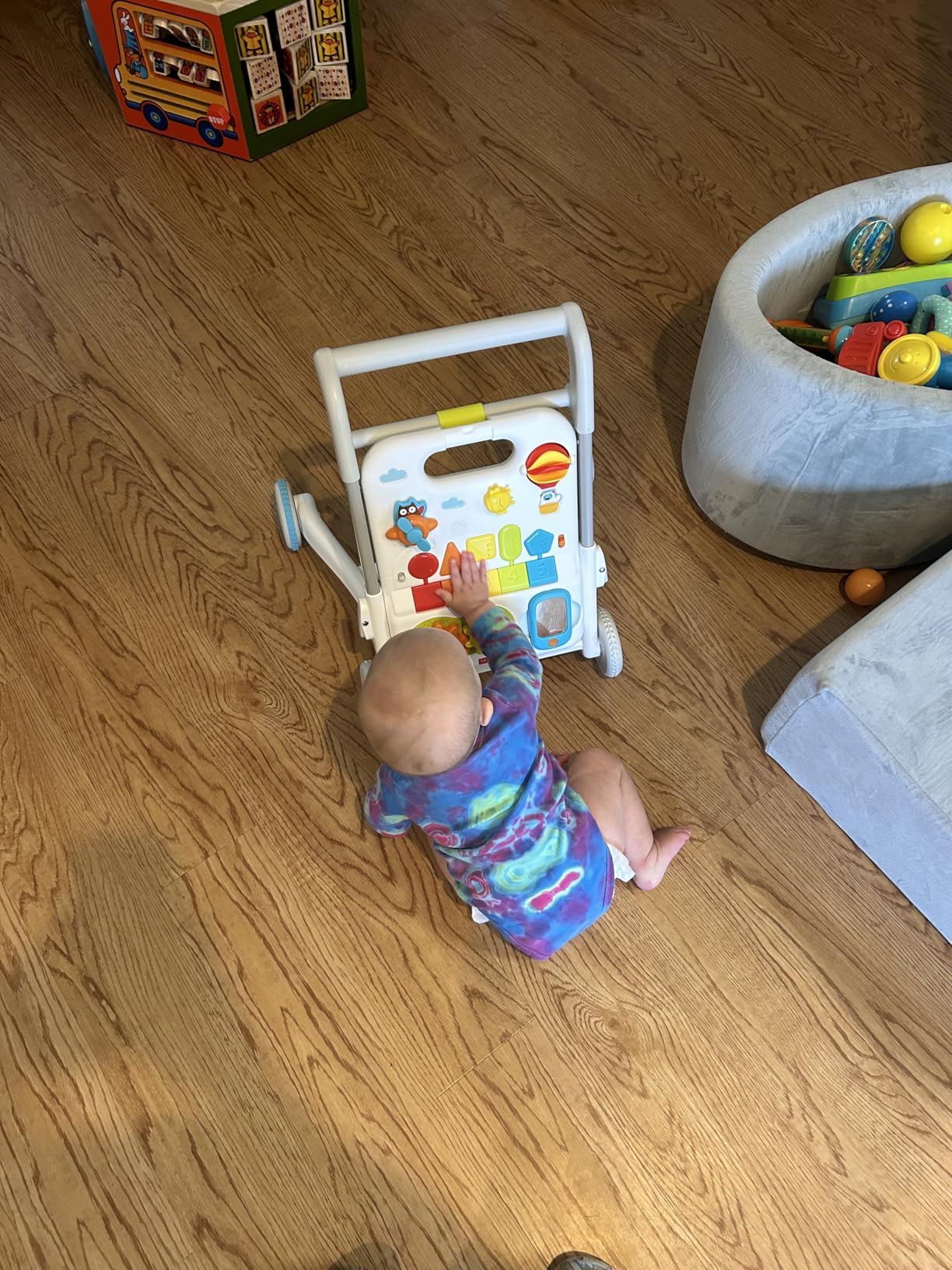 Skip Hop Baby Walker 4-in-1 Sit to Stand Convertible Light Up Music Toy with 40+ Activities Explore & More Age 6m+ Customer Review Skip Hop Baby Walker 4-in-1 Sit to Stand Convertible Light Up Music Toy with 40+ Activities Explore & More Age 6m+ - Customer Photo 1