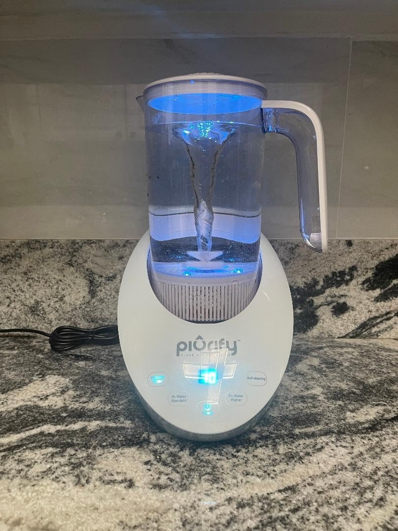 50 Oz Hydrogen Water Pitcher - BPA Free Rich Hydrogen Water Generator Electrolysis Jug with SPE/PEM Technology. Hydrogen Water Machine, Balanced PH Levels and Filtered with Calcium Sulfite Customer Review 50 Oz Hydrogen Water Pitcher - BPA Free Rich Hydrogen Water Generator Electrolysis Jug with SPE/PEM Technology. Hydrogen Water Machine, Balanced PH Levels and Filtered with Calcium Sulfite - Customer Photo 1