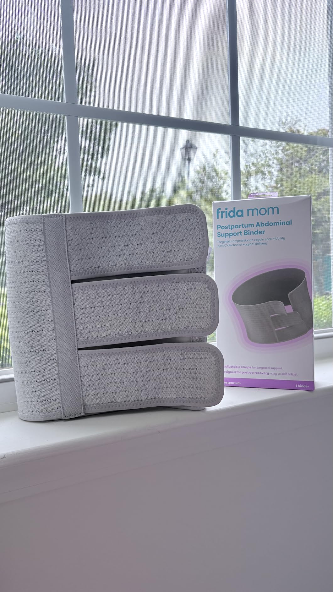 Frida Mom Belly Binder, Postpartum Essentials for Natural and C-Section Recovery, Adjustable Compression Wrap, After Birth Brace, Abdominal Band, 9 Frida Mom Belly Binder, Postpartum Essentials for Natural and C-Section Recovery, Adjustable Compression Wrap, After Birth Brace, Abdominal Band, 9