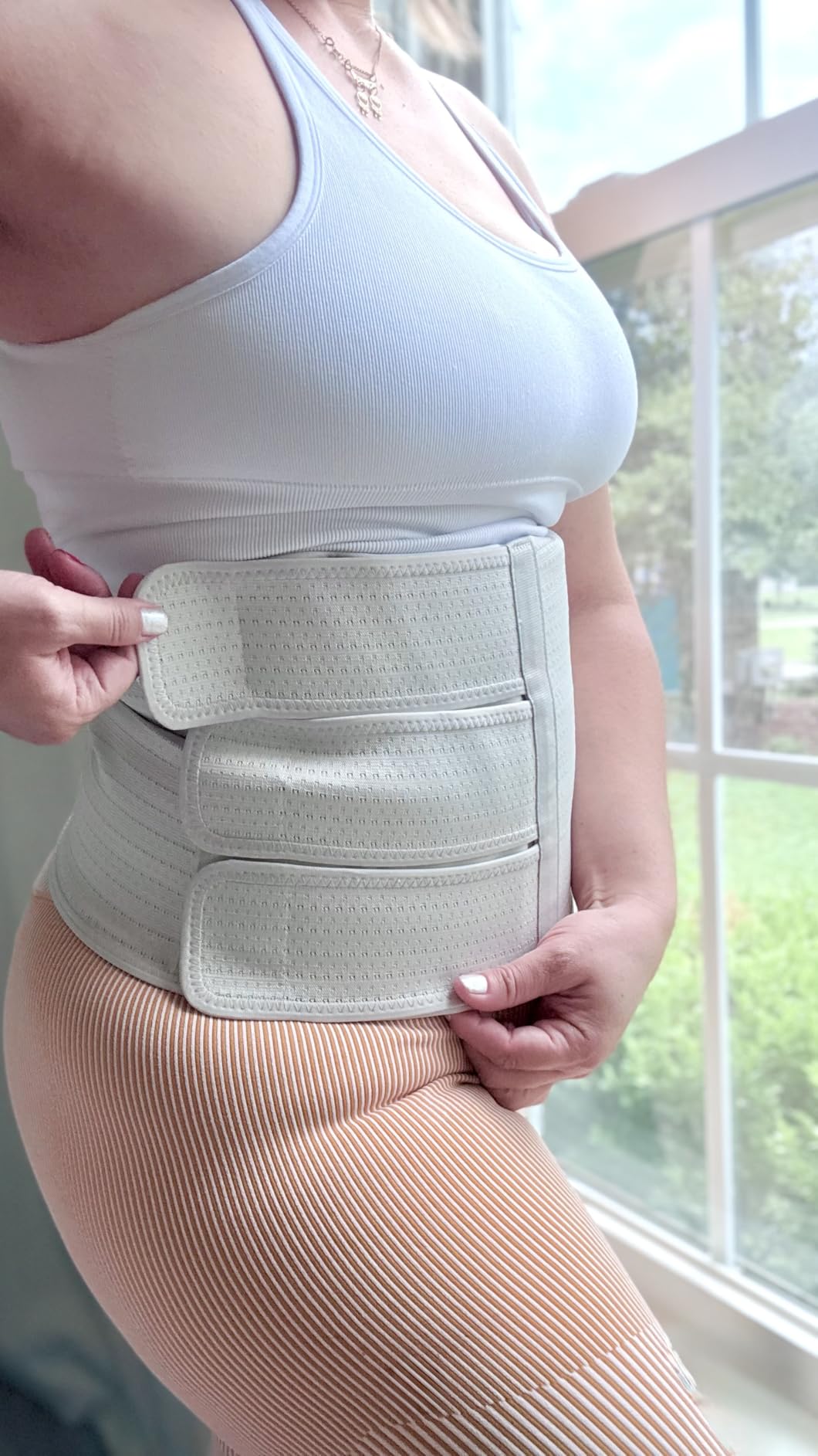 Frida Mom Belly Binder, Postpartum Essentials for Natural and C-Section Recovery, Adjustable Compression Wrap, After Birth Brace, Abdominal Band, 9 Frida Mom Belly Binder, Postpartum Essentials for Natural and C-Section Recovery, Adjustable Compression Wrap, After Birth Brace, Abdominal Band, 9