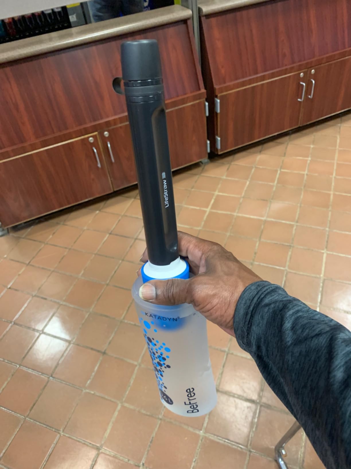 LifeStraw Peak Series - Personal Water Filter Straw for Backup Filtration, Emergency, Survival, and Ultralight Hydration, BPA-Free Customer Review LifeStraw Peak Series - Personal Water Filter Straw for Backup Filtration, Emergency, Survival, and Ultralight Hydration, BPA-Free - Customer Photo 1