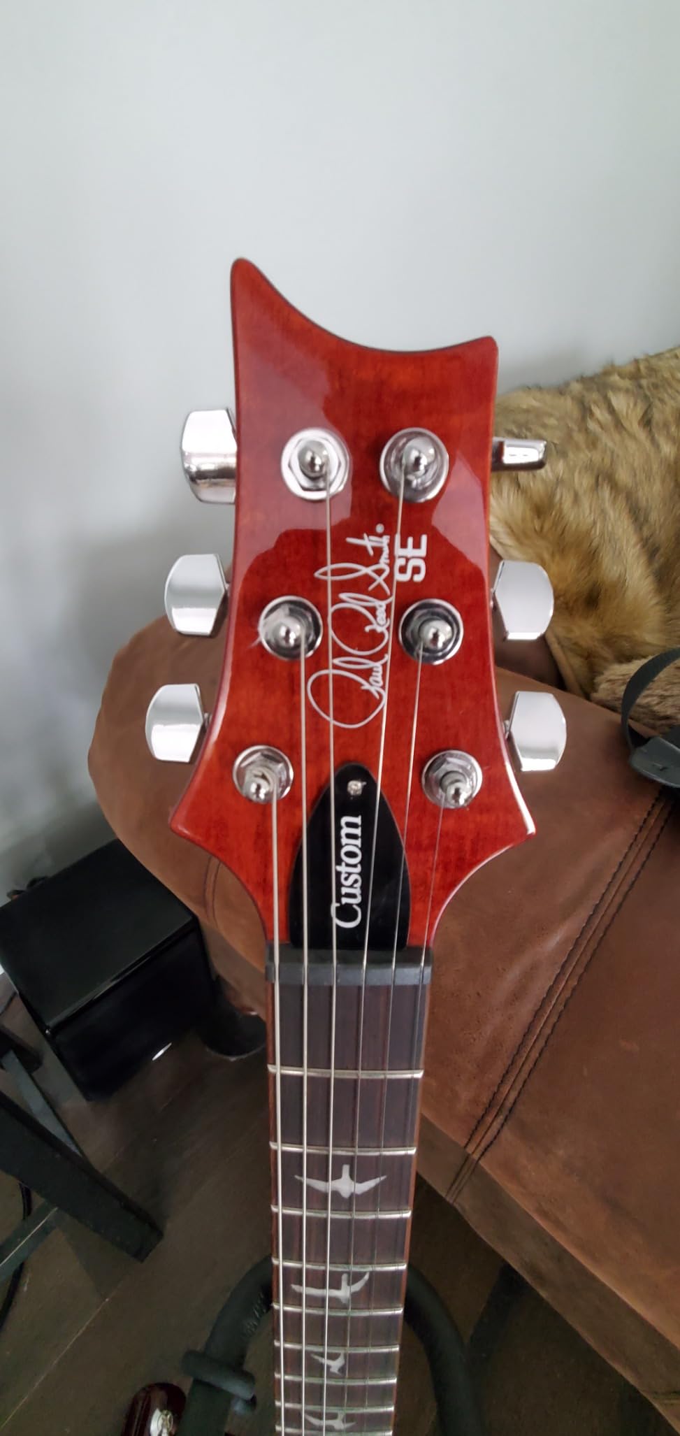 PRS Paul Reed Smith SE Custom 24-08 6 String Electric, Vintage Sunburst with Gigbag Customer Review PRS Paul Reed Smith SE Custom 24-08 6 String Electric, Vintage Sunburst with Gigbag - Customer Photo 2