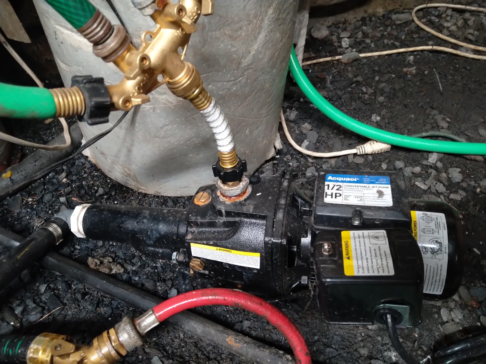 Acquaer 1HP Shallow/Deep Well Jet Pump, Cast Iron Convertible Pump with Ejector Kit, Well Depth Up to 25ft or 90ft, 115V/230V Dual Voltage, Automatic Pressure Switch Customer Review Acquaer 1HP Shallow/Deep Well Jet Pump, Cast Iron Convertible Pump with Ejector Kit, Well Depth Up to 25ft or 90ft, 115V/230V Dual Voltage, Automatic Pressure Switch - Customer Photo 1