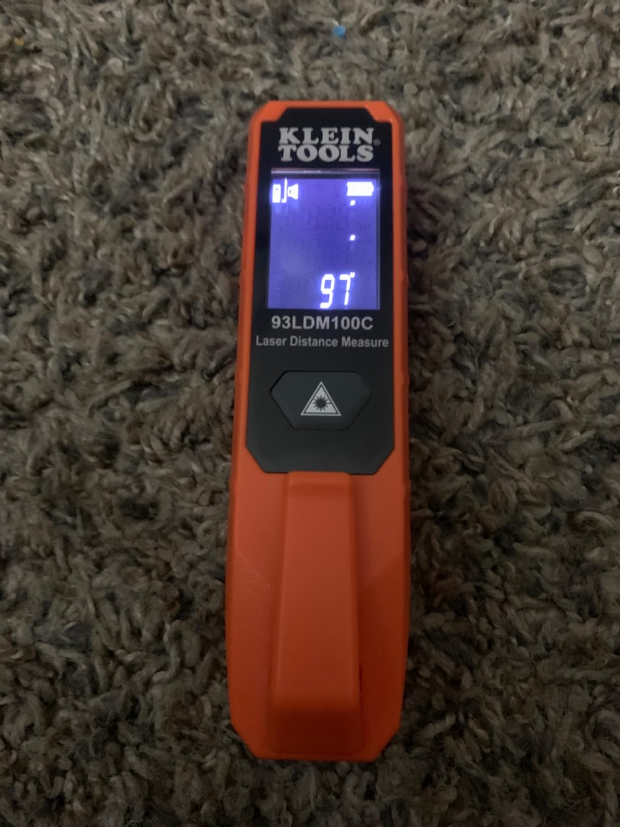 Klein Tools Laser Distance Measure, Measures in Feet, Inches, Meters Customer Review Klein Tools Laser Distance Measure, Measures in Feet, Inches, Meters - Customer Photo 1