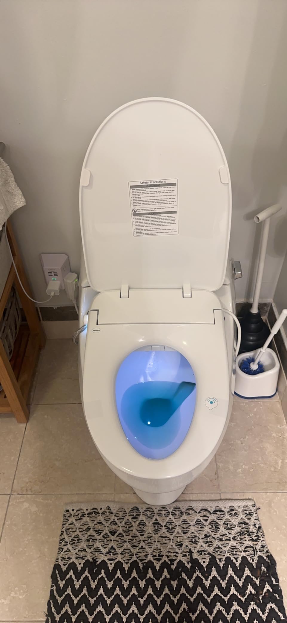 ALPHA BIDET UX Pearl Bidet Toilet Seat in Elongated White | Ultra Low Profile | Endless Warm Water | Arced Stainless Steel Nozzle | LED Nightlight | Dryer | Deodorizer | 3 Year Warranty Customer Review ALPHA BIDET UX Pearl Bidet Toilet Seat in Elongated White | Ultra Low Profile | Endless Warm Water | Arced Stainless Steel Nozzle | LED Nightlight | Dryer | Deodorizer | 3 Year Warranty - Customer Photo 1