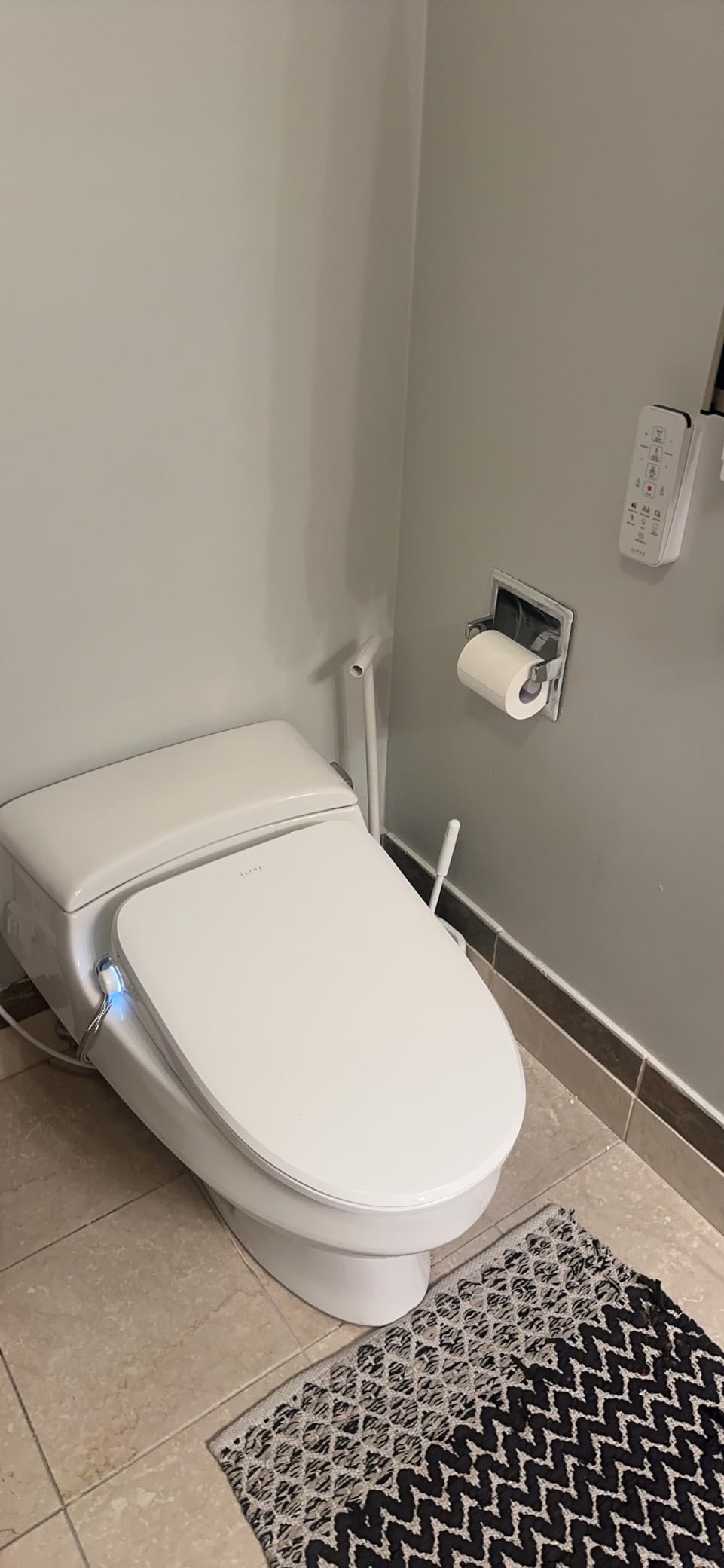 ALPHA BIDET UX Pearl Bidet Toilet Seat in Elongated White | Ultra Low Profile | Endless Warm Water | Arced Stainless Steel Nozzle | LED Nightlight | Dryer | Deodorizer | 3 Year Warranty Customer Review ALPHA BIDET UX Pearl Bidet Toilet Seat in Elongated White | Ultra Low Profile | Endless Warm Water | Arced Stainless Steel Nozzle | LED Nightlight | Dryer | Deodorizer | 3 Year Warranty - Customer Photo 2