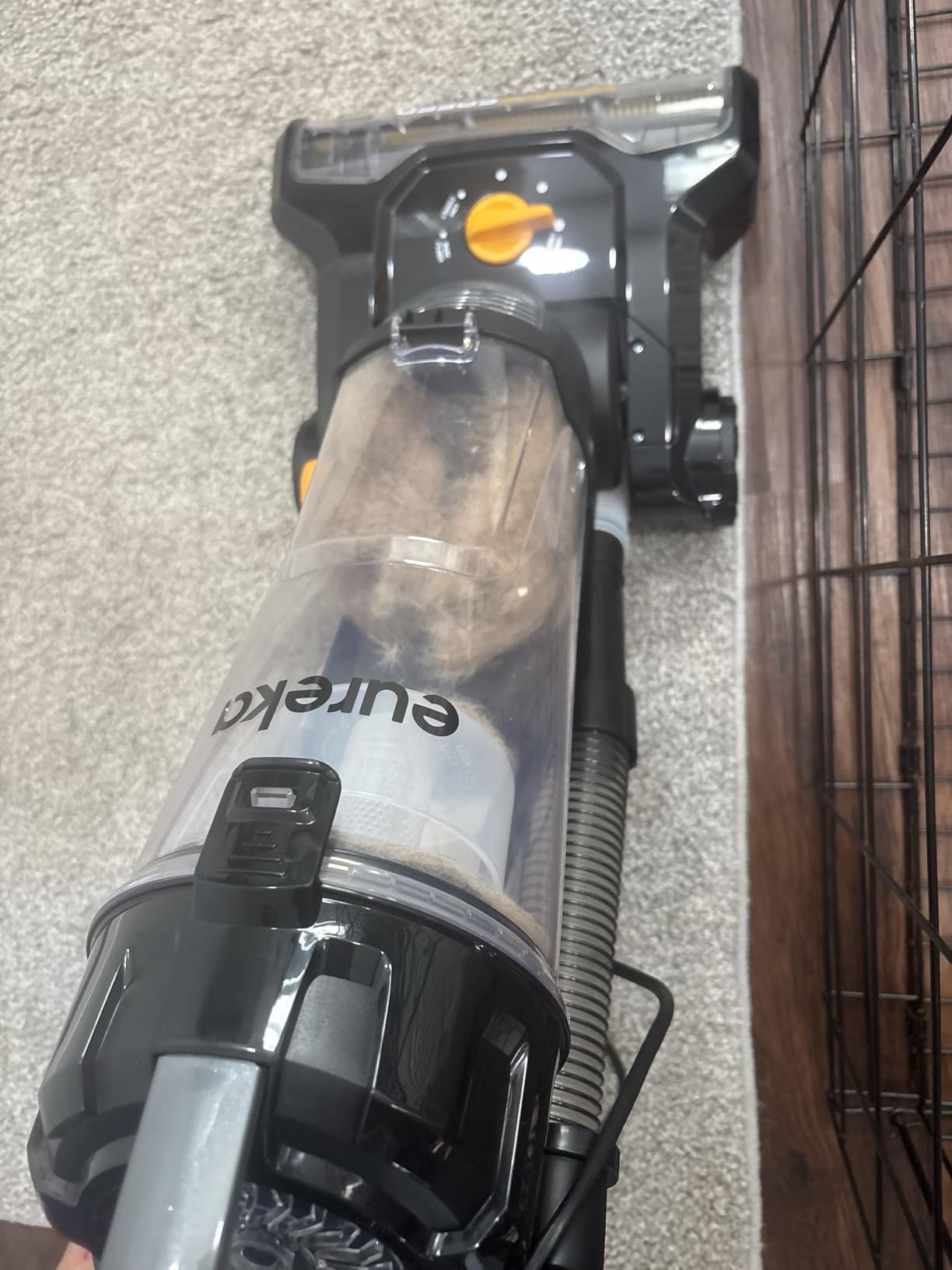 EUREKA PowerSpeed Lightweight Powerful Upright Vacuum Cleaner for Carpet and Hard Floor, Pet Turbo, Black,Yellow Customer Review EUREKA PowerSpeed Lightweight Powerful Upright Vacuum Cleaner for Carpet and Hard Floor, Pet Turbo, Black,Yellow - Customer Photo 1