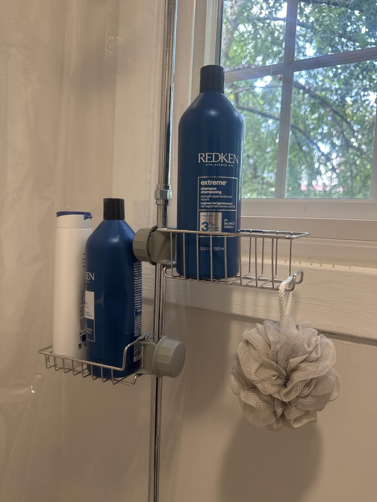 Clawfoot Tub Caddy(Shower Rod Not Included) - Stainless Steel Shower Shelves and Soap Caddy Customer Review Clawfoot Tub Caddy(Shower Rod Not Included) - Stainless Steel Shower Shelves and Soap Caddy - Customer Photo 2