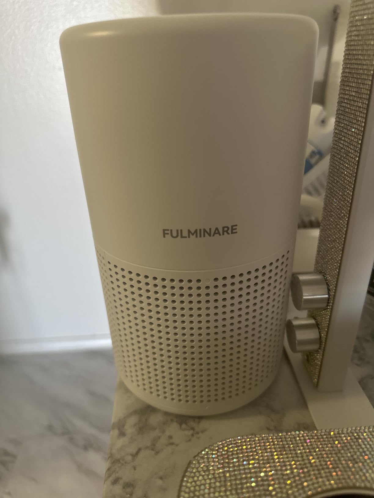 FULMINARE H13 True HEPA Air Filter, Quiet Air Cleaner With Night Light,Portable Small Air Purifier for Home, Office, Living Room - Customer Photo 1