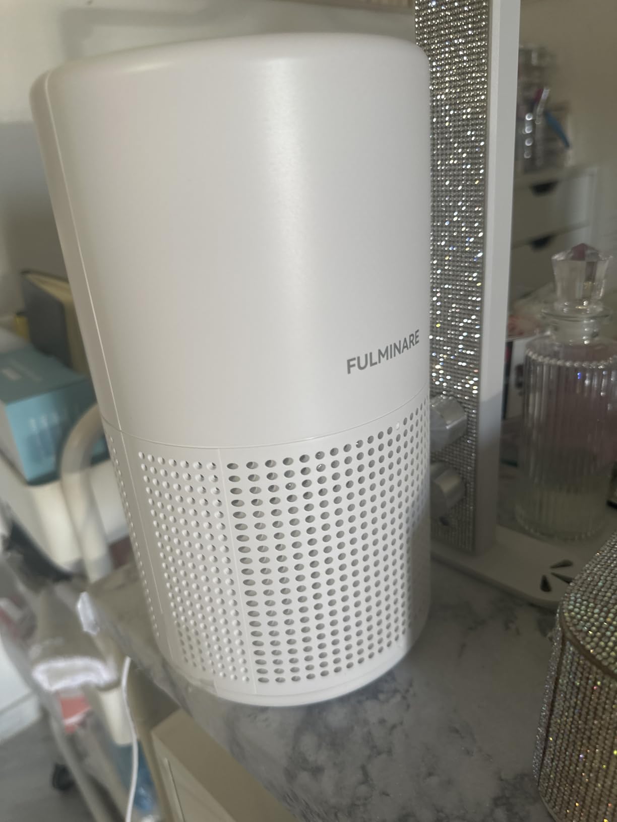 Air Purifiers for Bedroom, FULMINARE H13 True HEPA Air Filter, Quiet Air Cleaner With Night Light,Portable Small Air Purifier for Home, Office, Living Room - Customer Photo 2